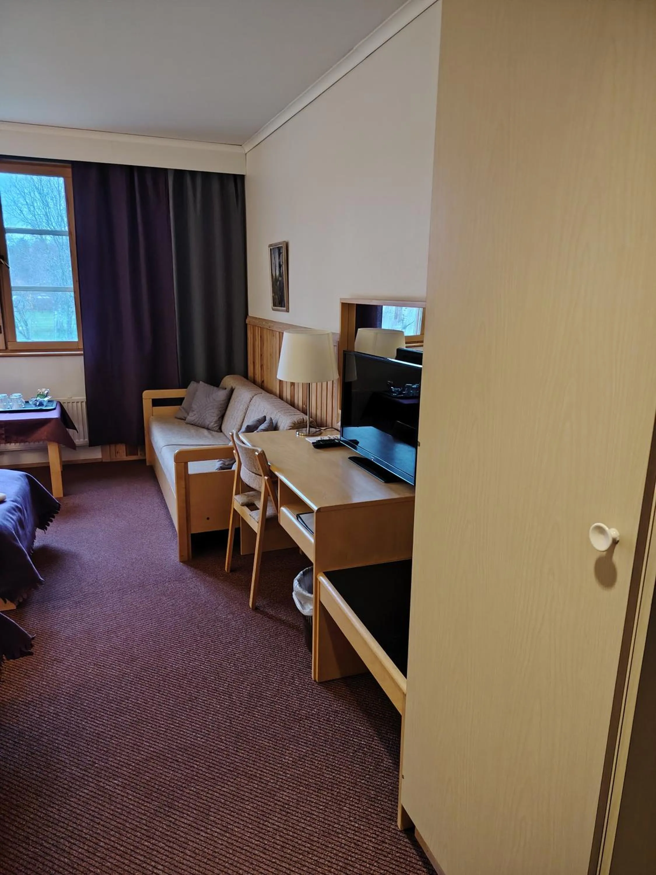 Bed in Juthbacka Hotell