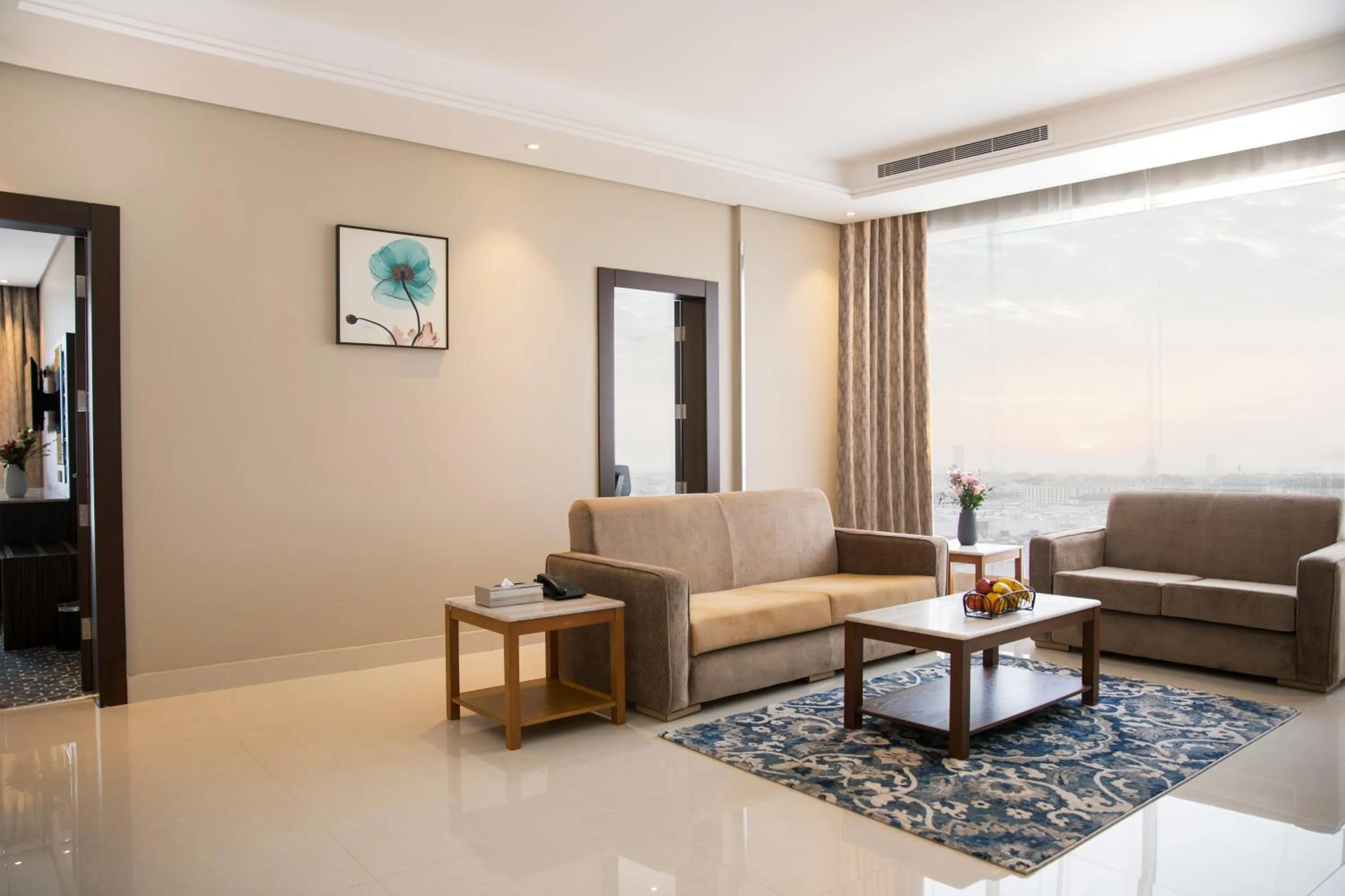 Living room in Swiss Blue Hotel - Hera