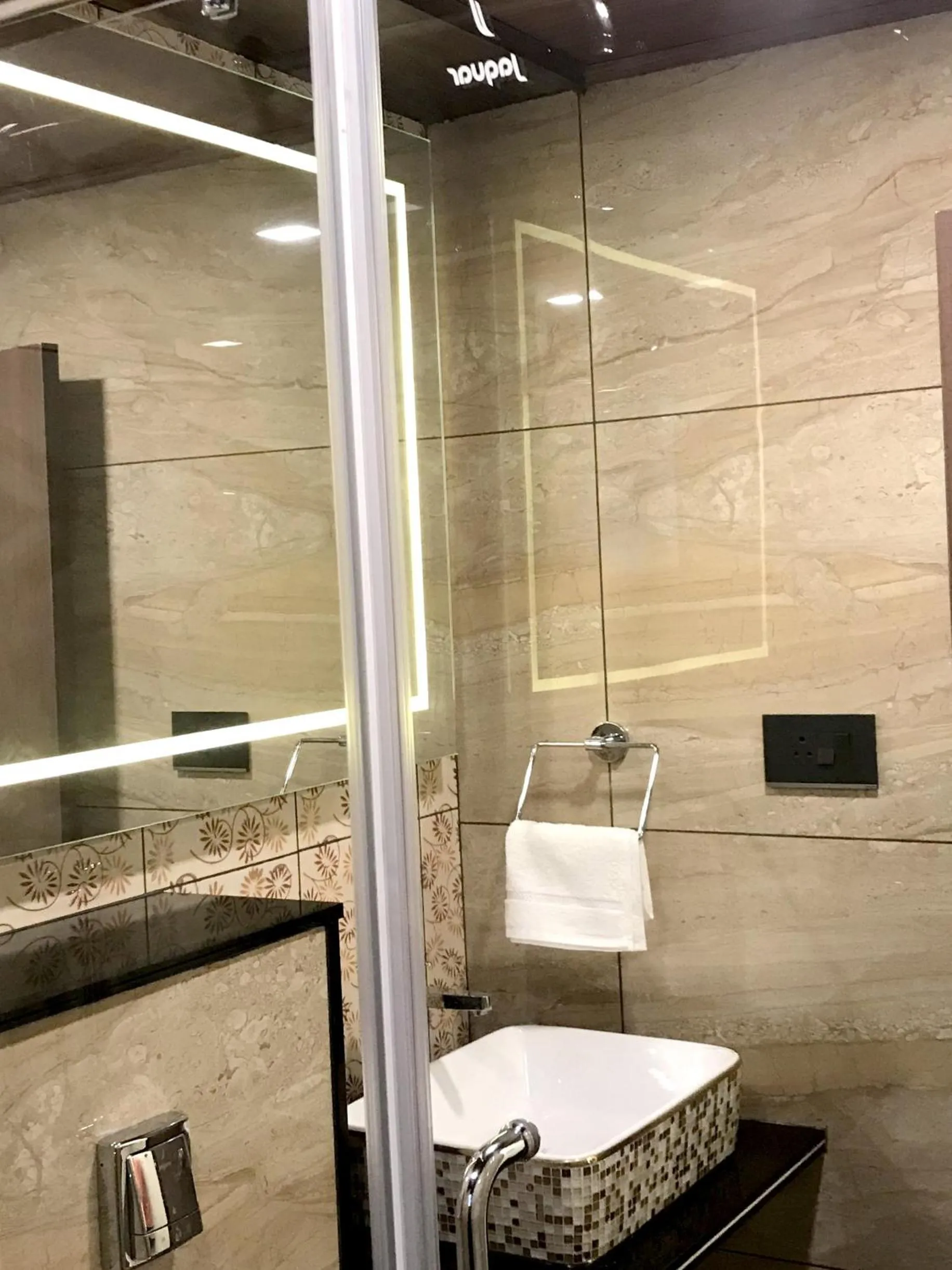 Bathroom in Meenakshi Inn