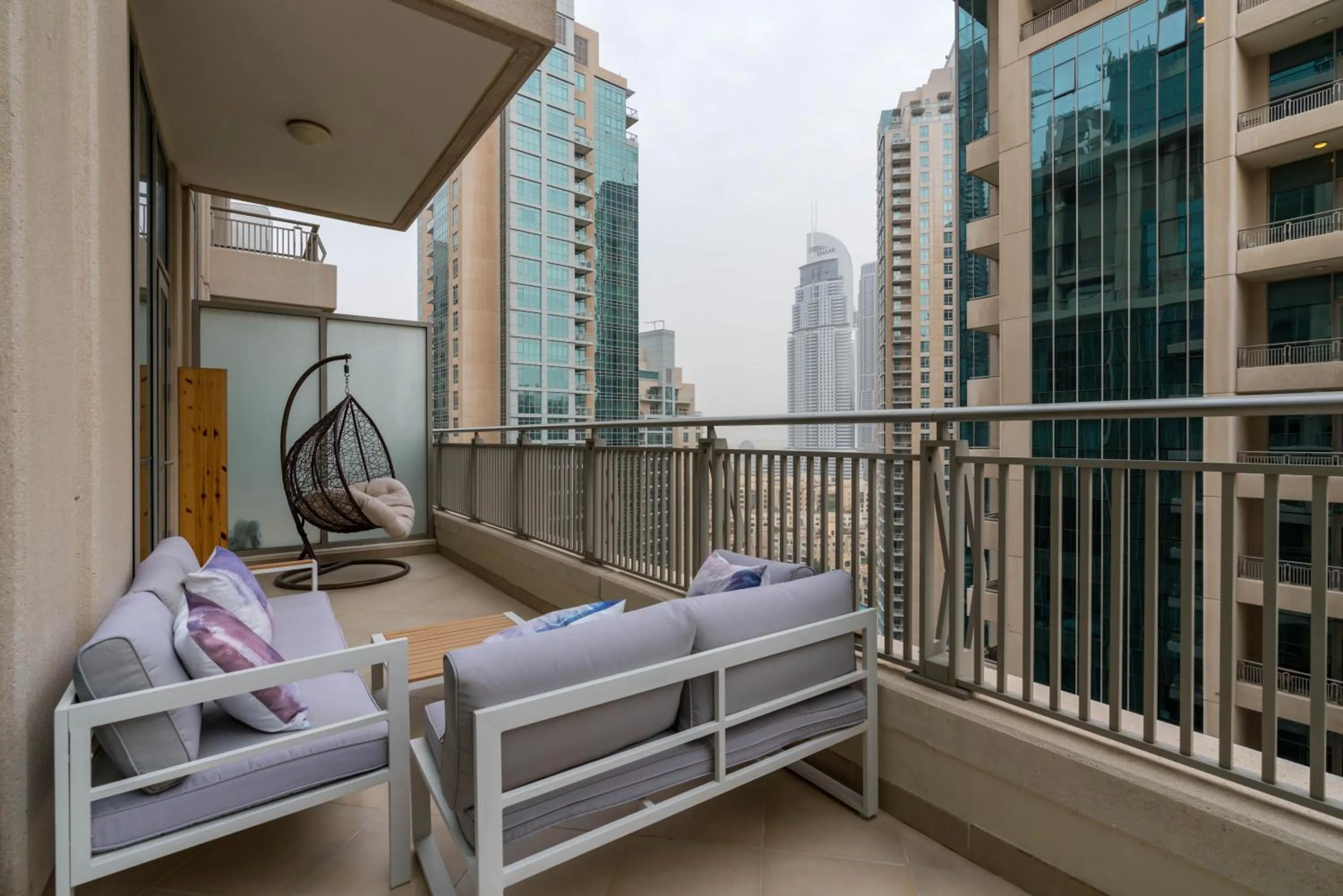 Balcony/Terrace in White Sage - Fountain View Stylish Apt With Spacious Terrace