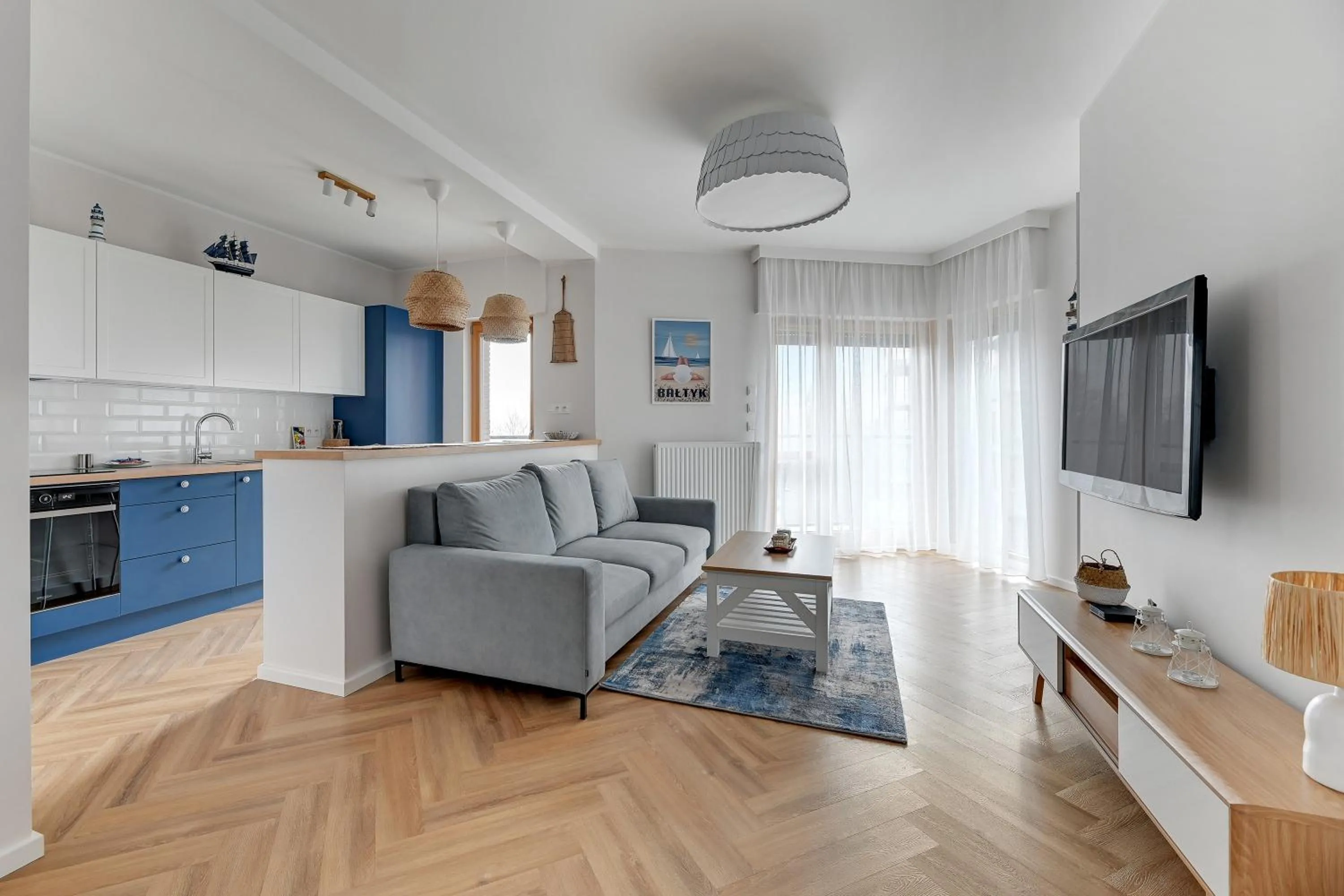 Two-Bedroom Apartment - Sienna Grobla 8 Street in Nadmotławie Sauna & Gym by Blue Mandarin