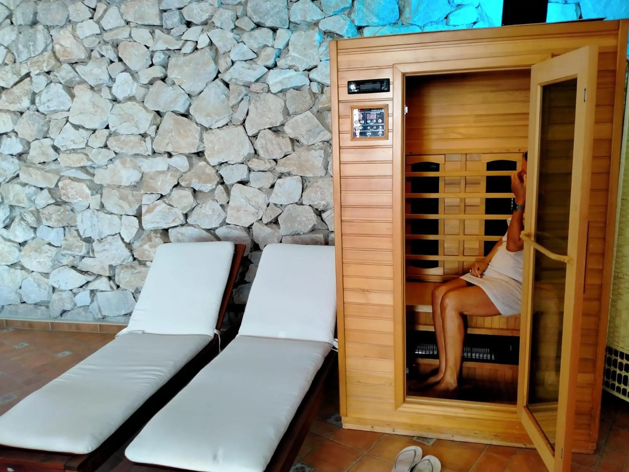 Sauna in Malaga Hills Double Comfort Boutique & Wellness Eco-Hotel -Adults Only-