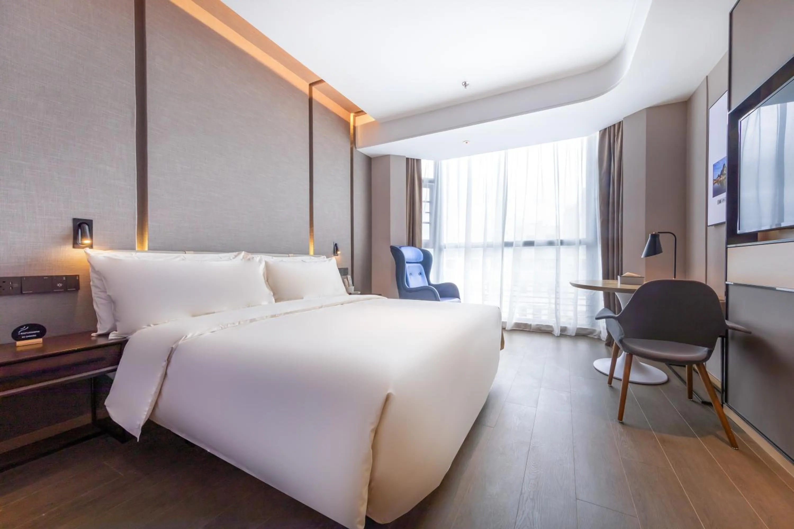 Bed in Atour Hotel Shenzhen Huaqiang North