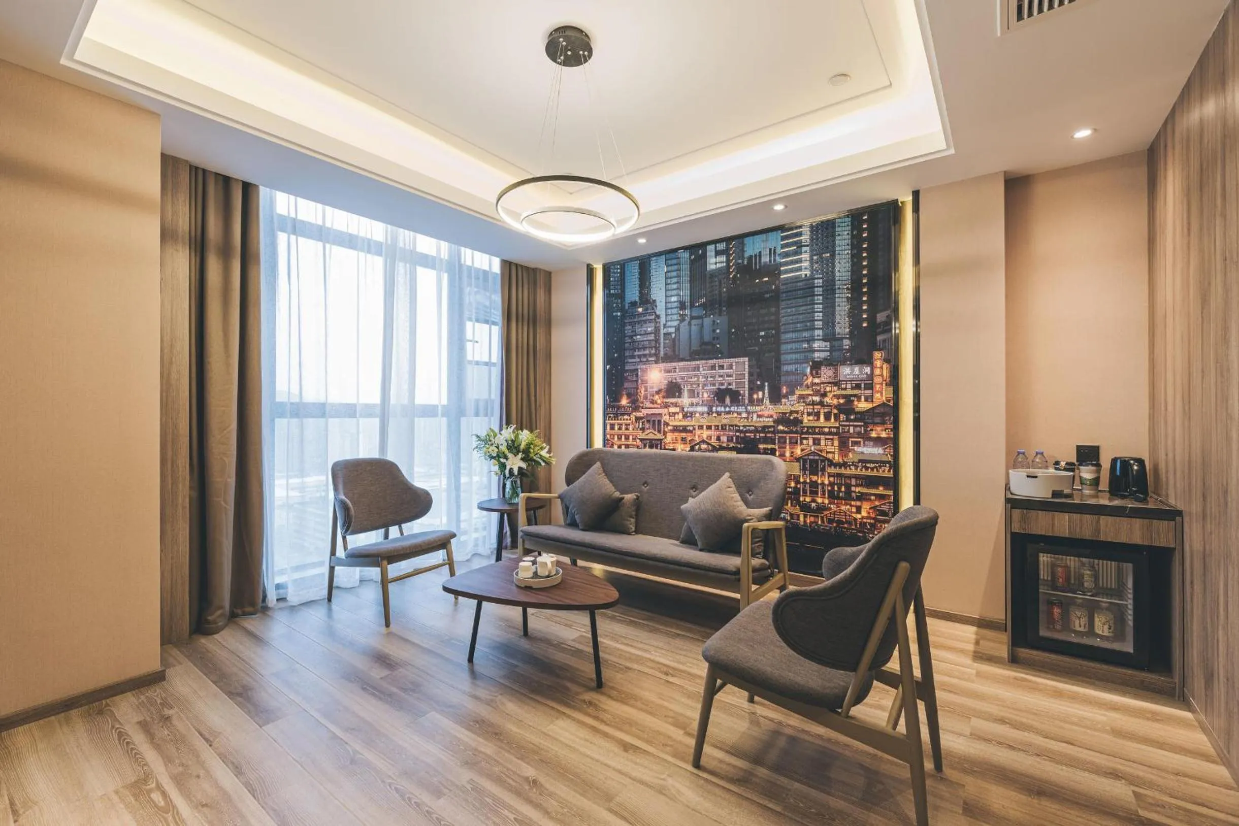 Living room in Atour Hotel Chongqiang Jiangbei Airport