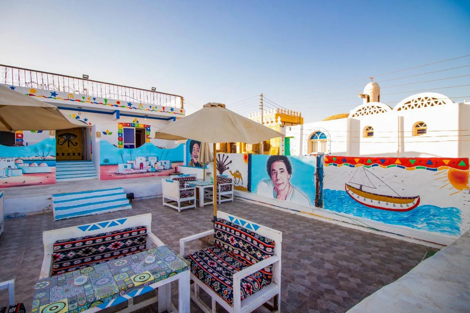 Communal lounge/ TV room in Nubian Kulih house