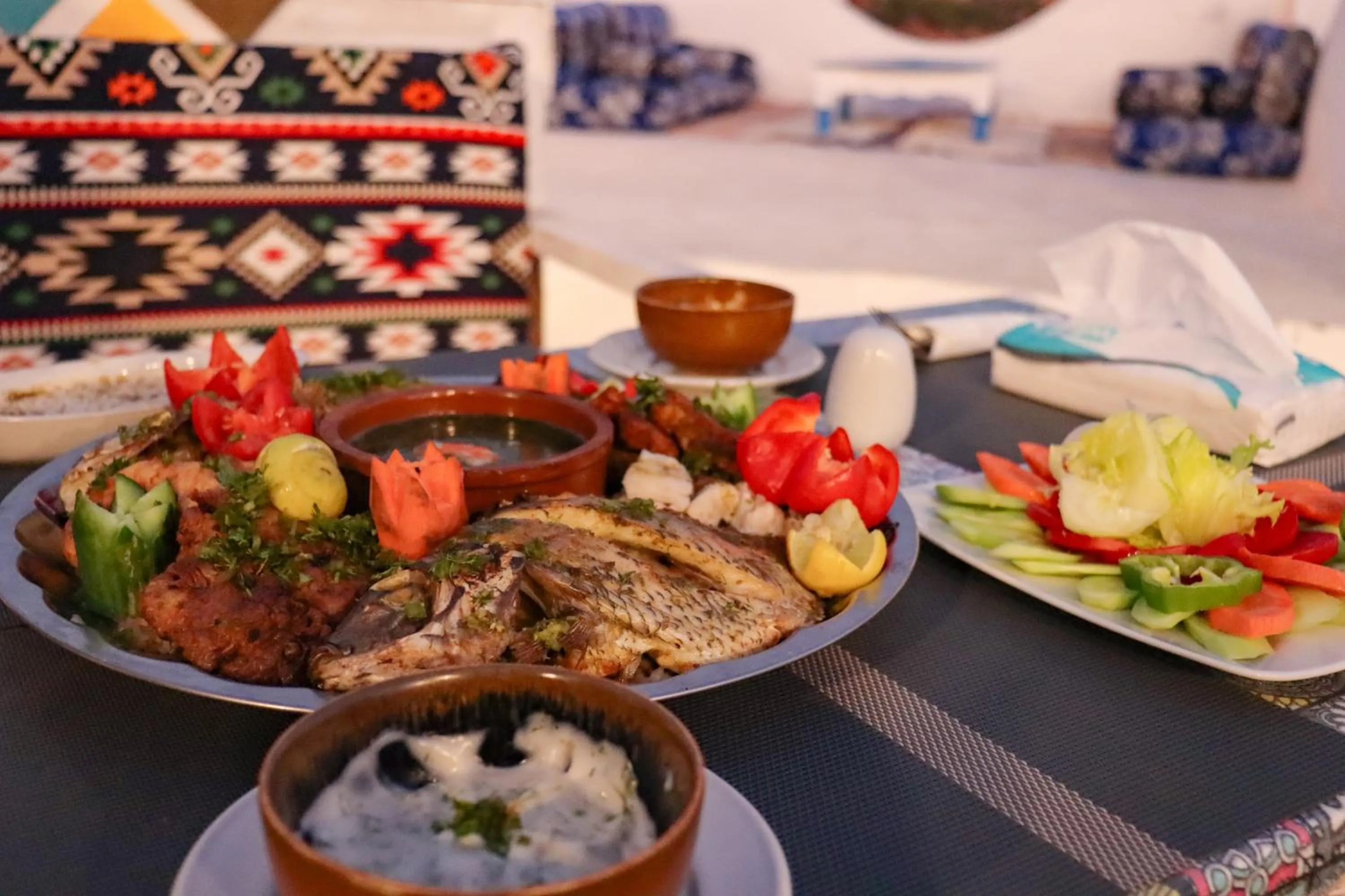 Food and drinks in Nubian Kulih house