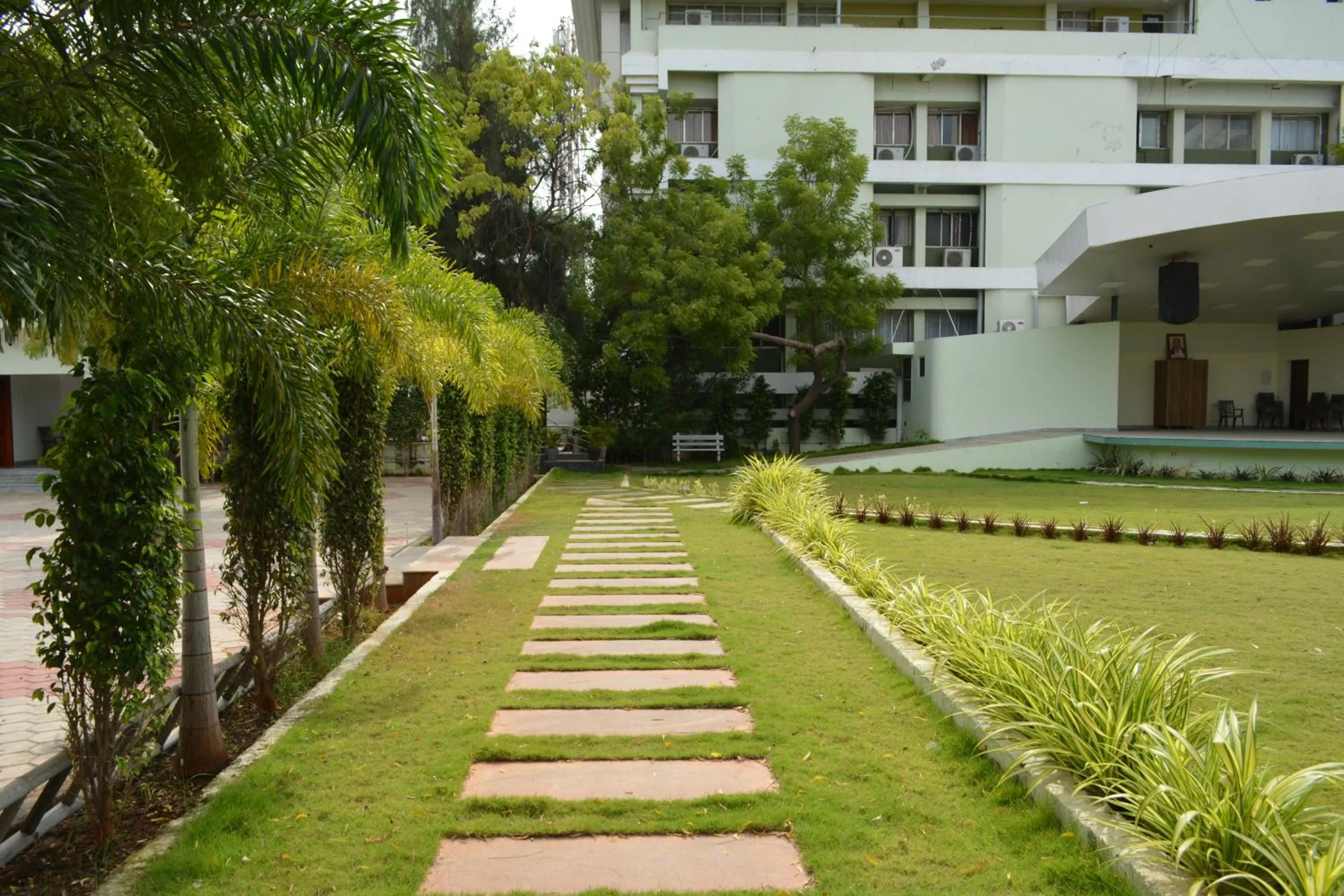 Garden view in Hotel Geetha International