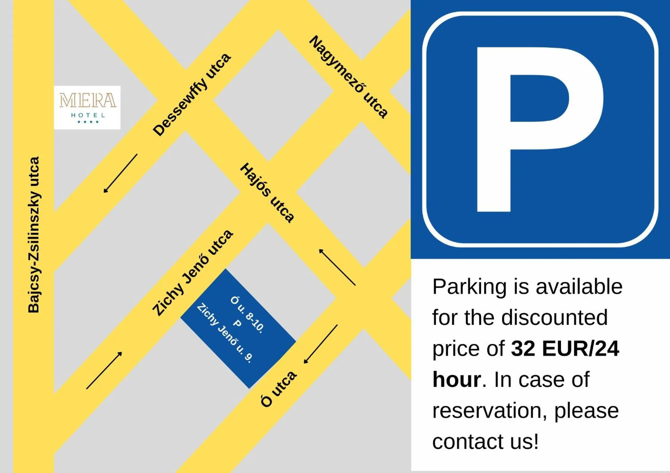 Parking in Mera Hotel