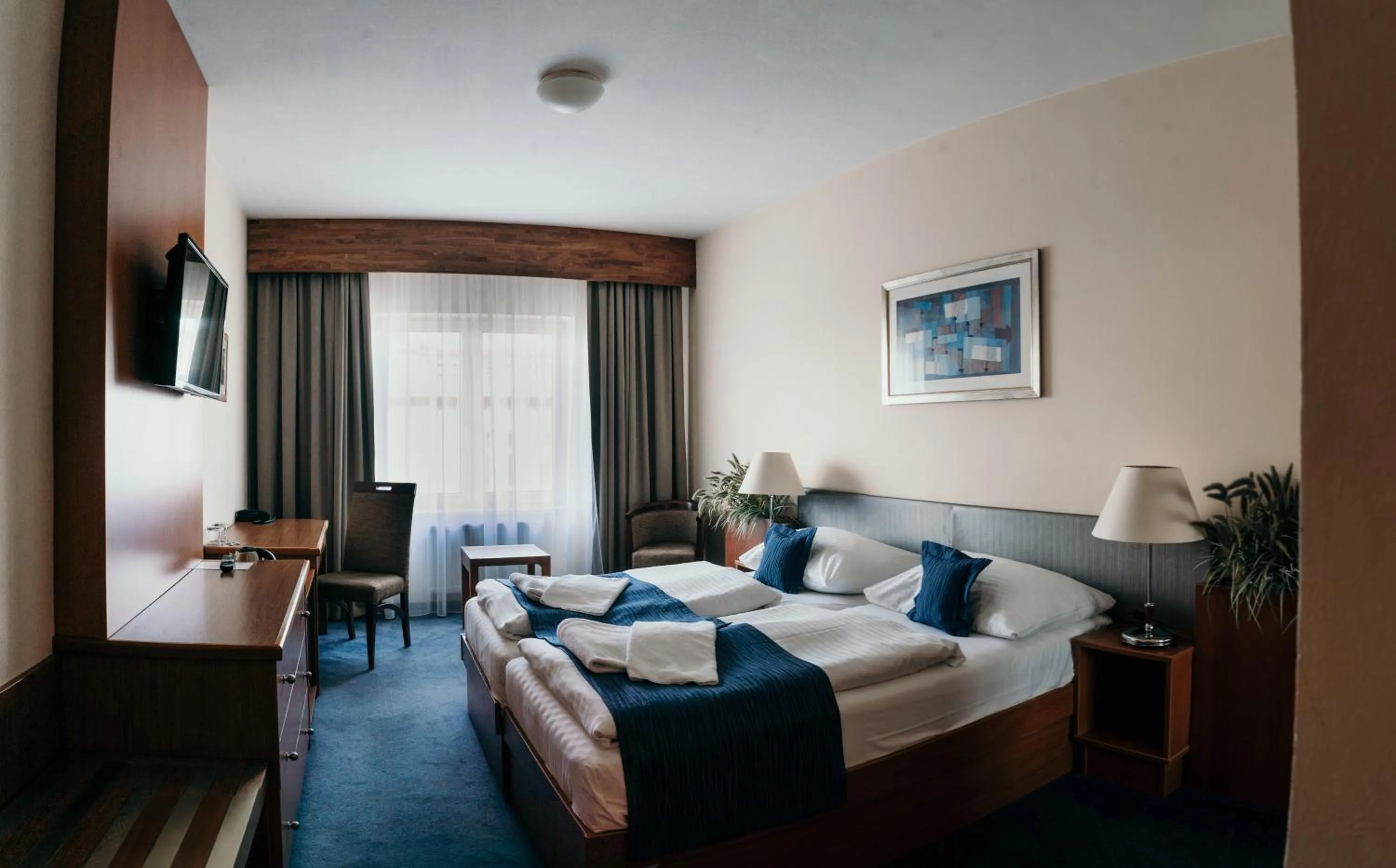 Bed in Hotel Theresia