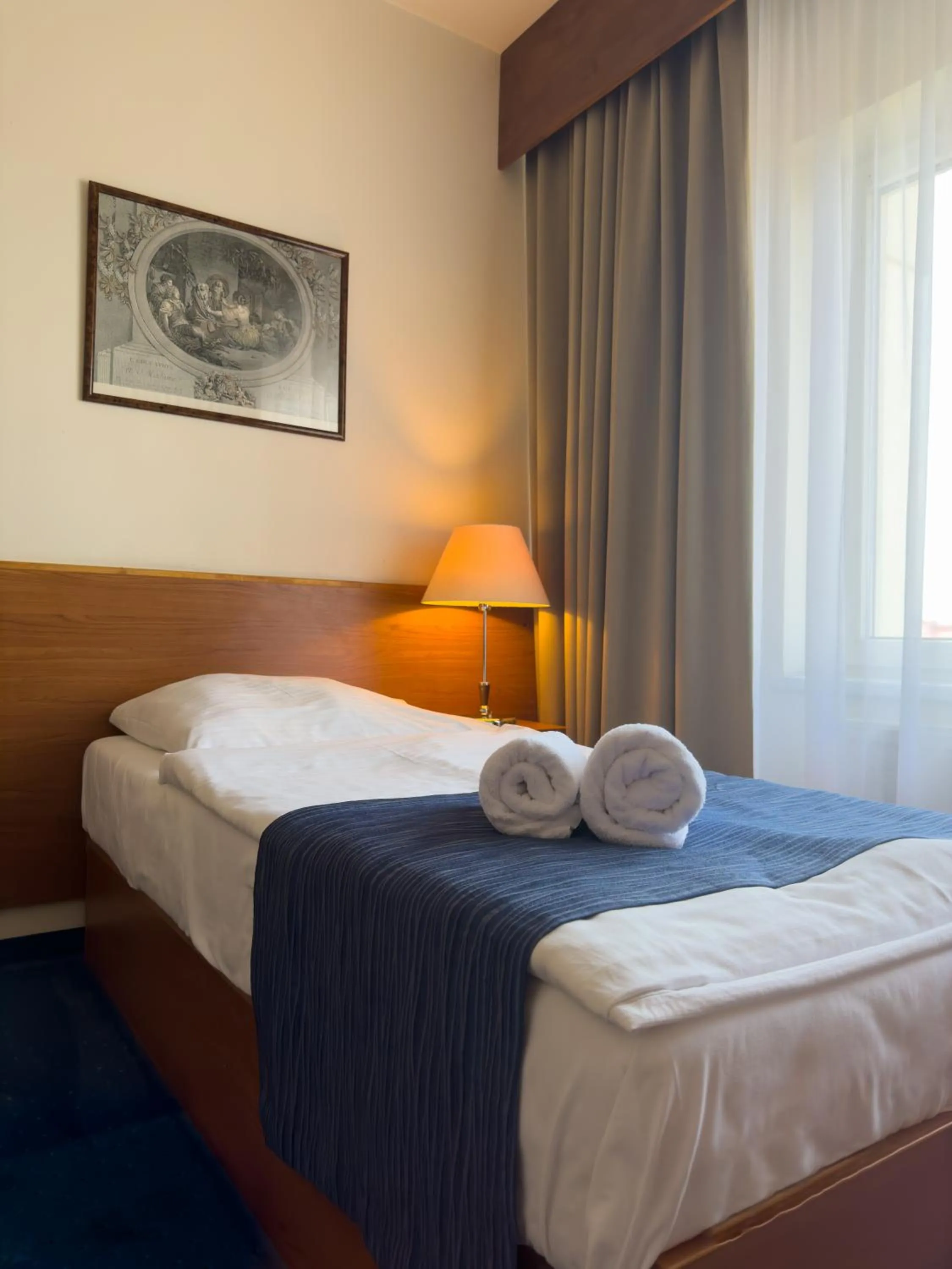 Bed in Hotel Theresia