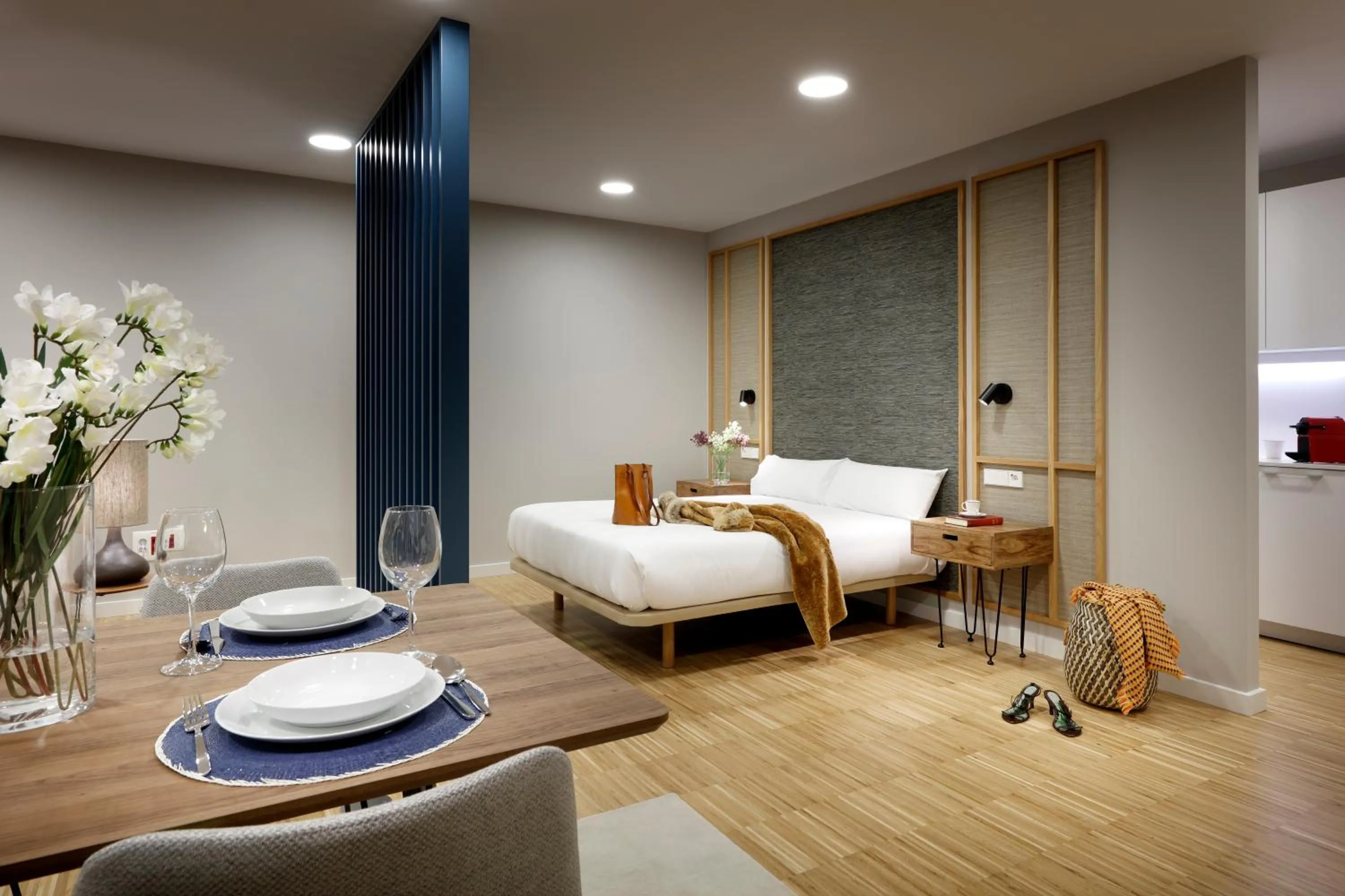 Bedroom, Bed in I Loft Santiago by Upper Luxury Housing