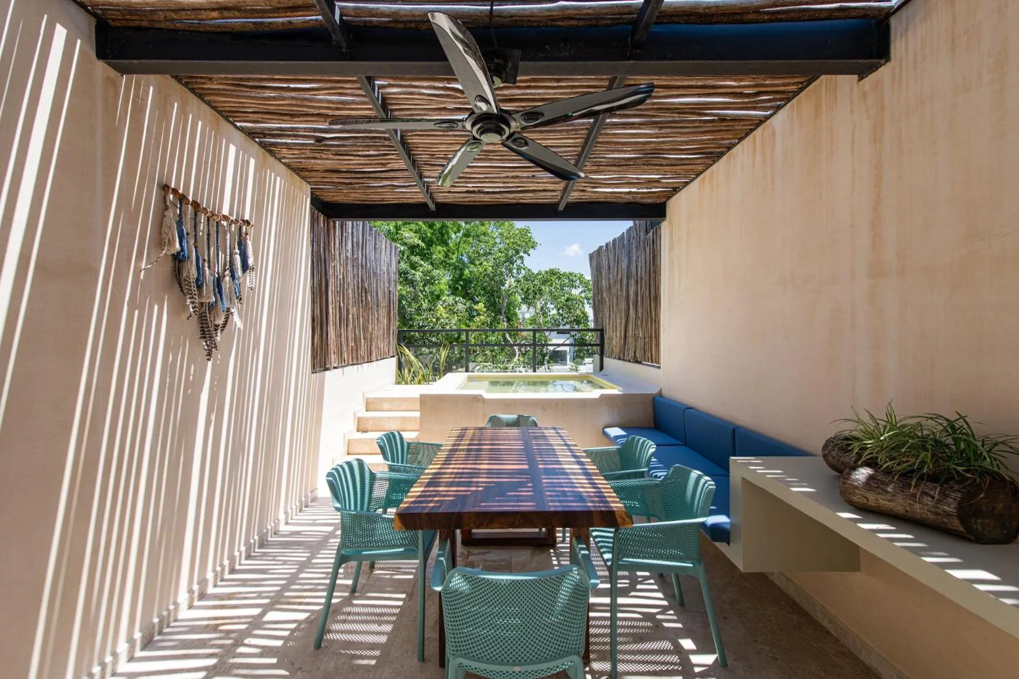 Bed in BIT Tulum Villas