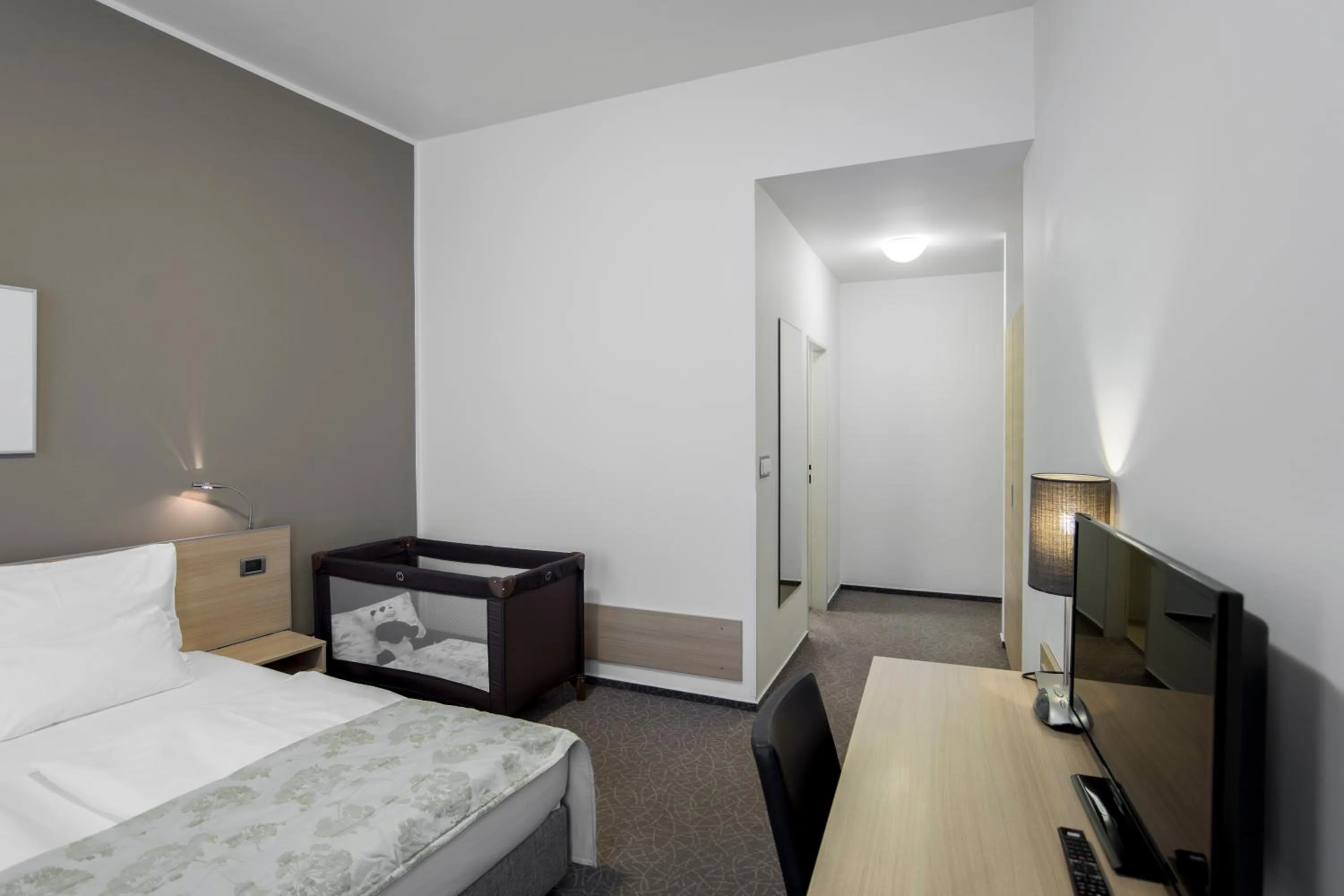 Bedroom, Bed in Hotel Páv