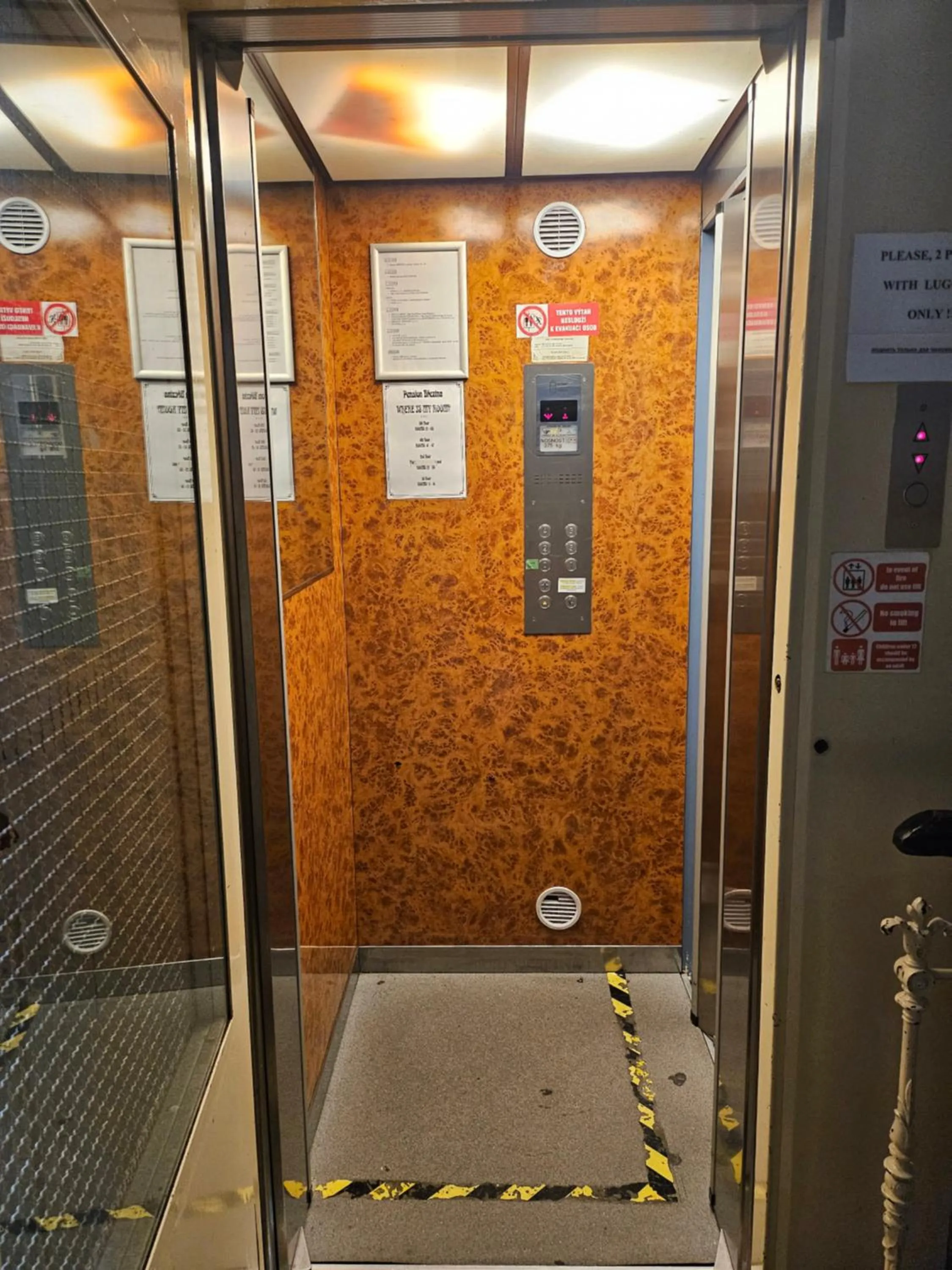 elevator in Brezina Pension