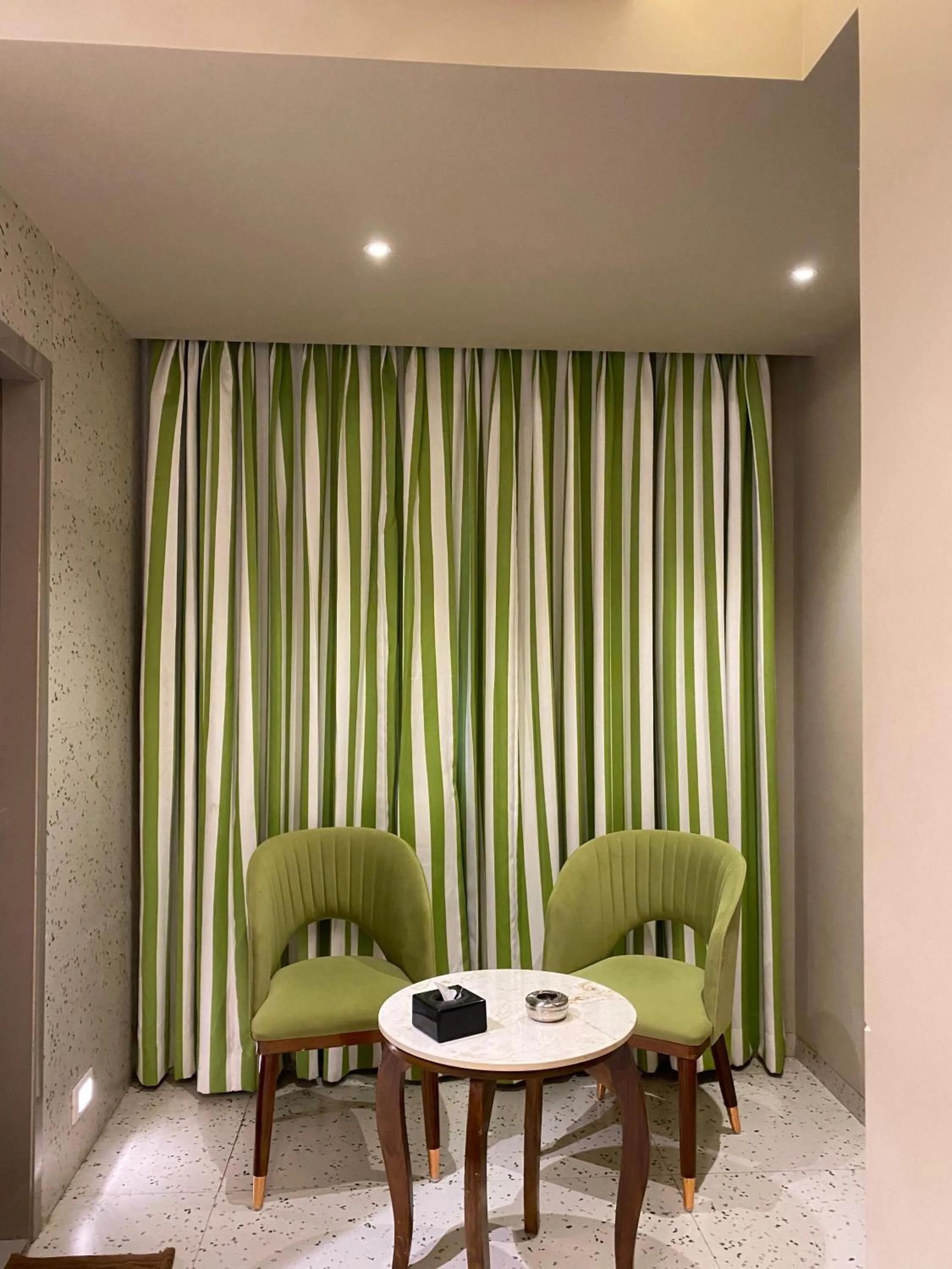 Seating area in Hotel AR Residency