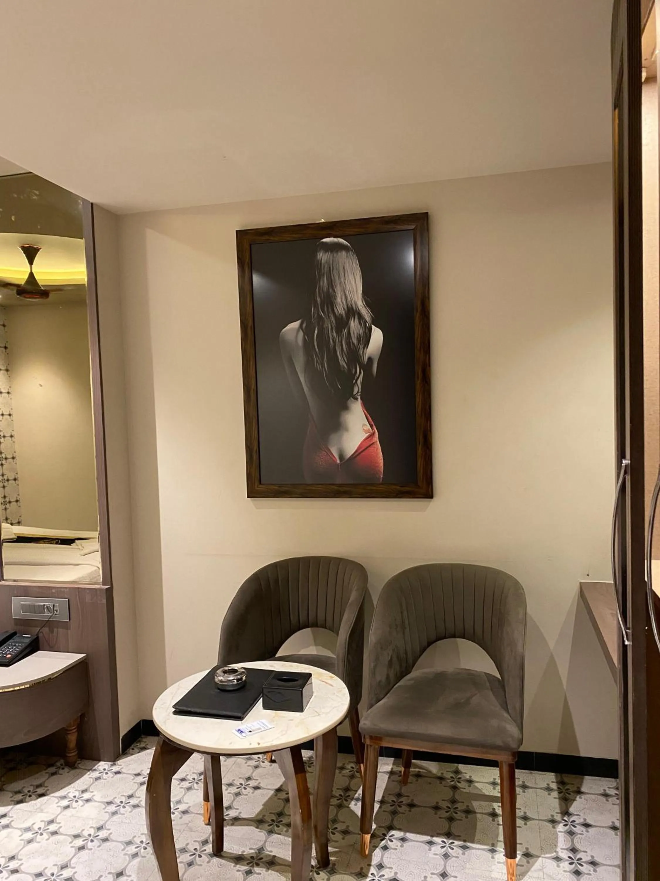 Seating area in Hotel AR Residency