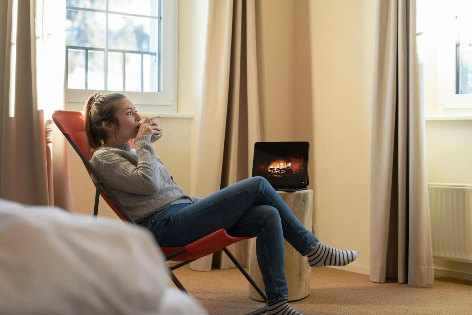 Bedroom in Peanut Mountain Lodge & Le Communal