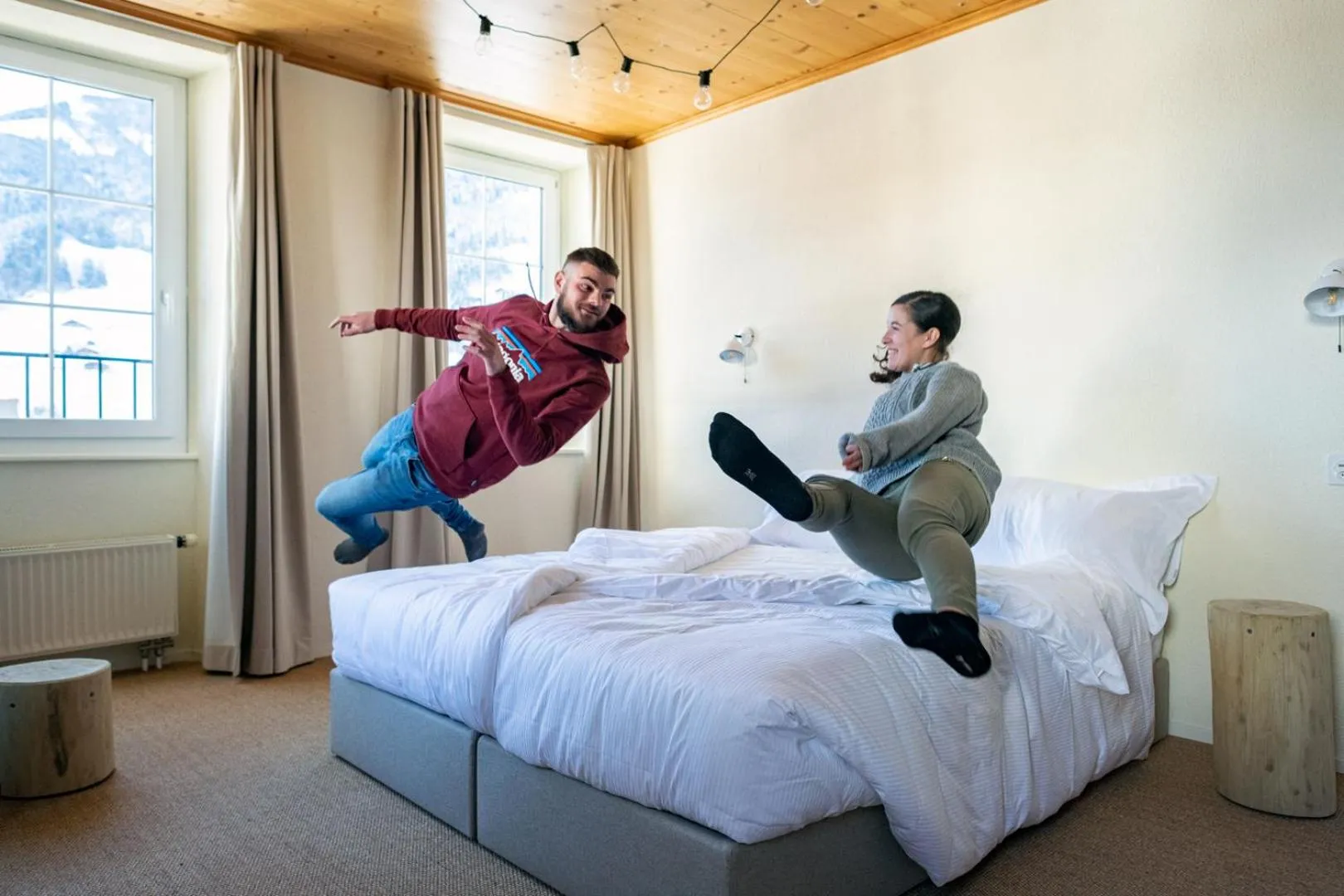 Bedroom in Peanut Mountain Lodge & Le Communal