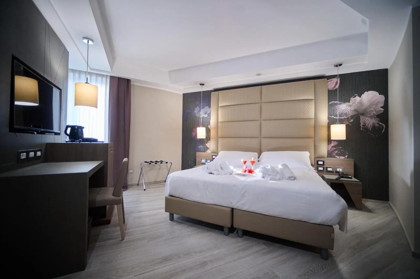 Bed in PARK HOTEL LE DUNE DI GIOVINO