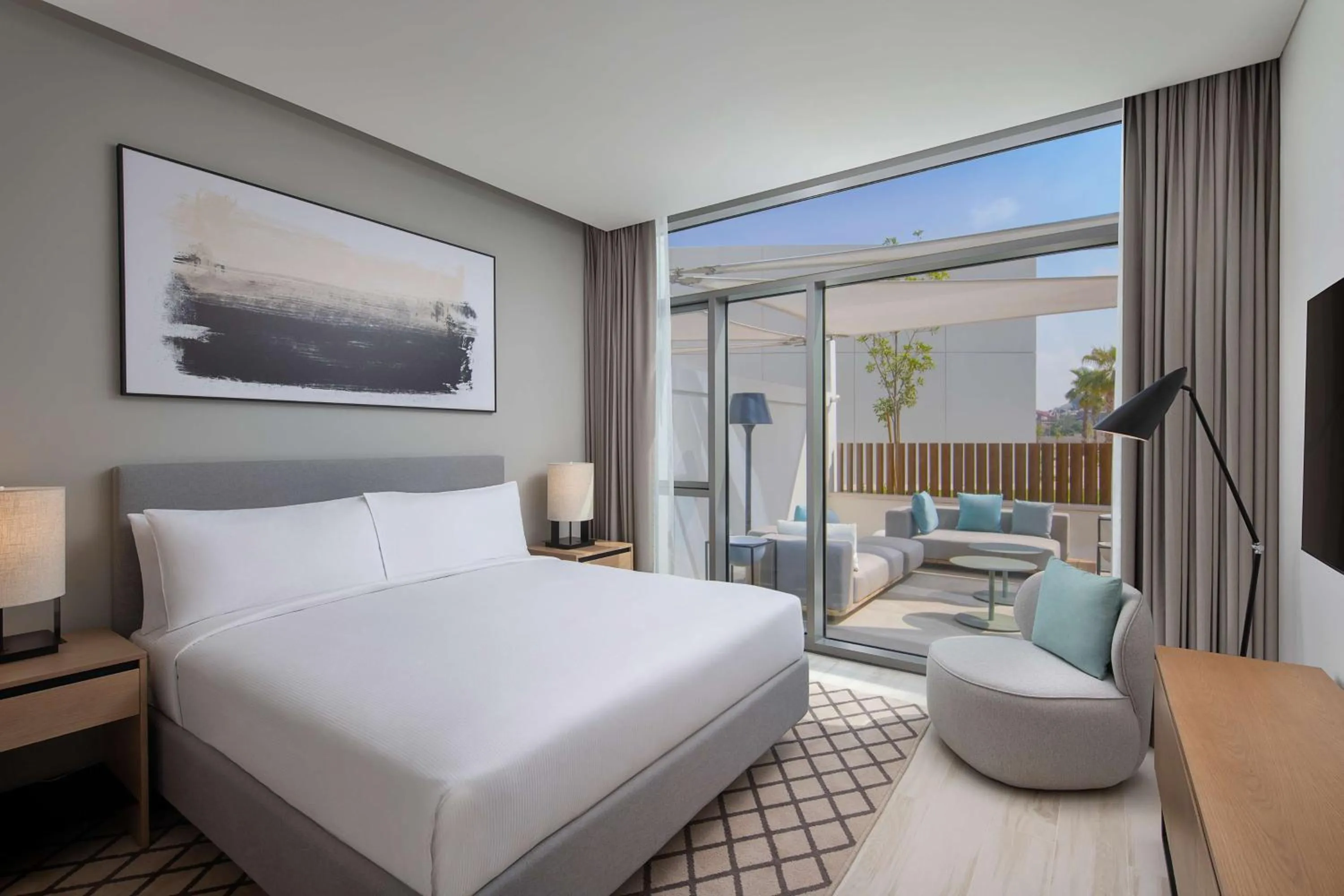 Bedroom, Bed in Doubletree By Hilton Abu Dhabi Yas Island Residences