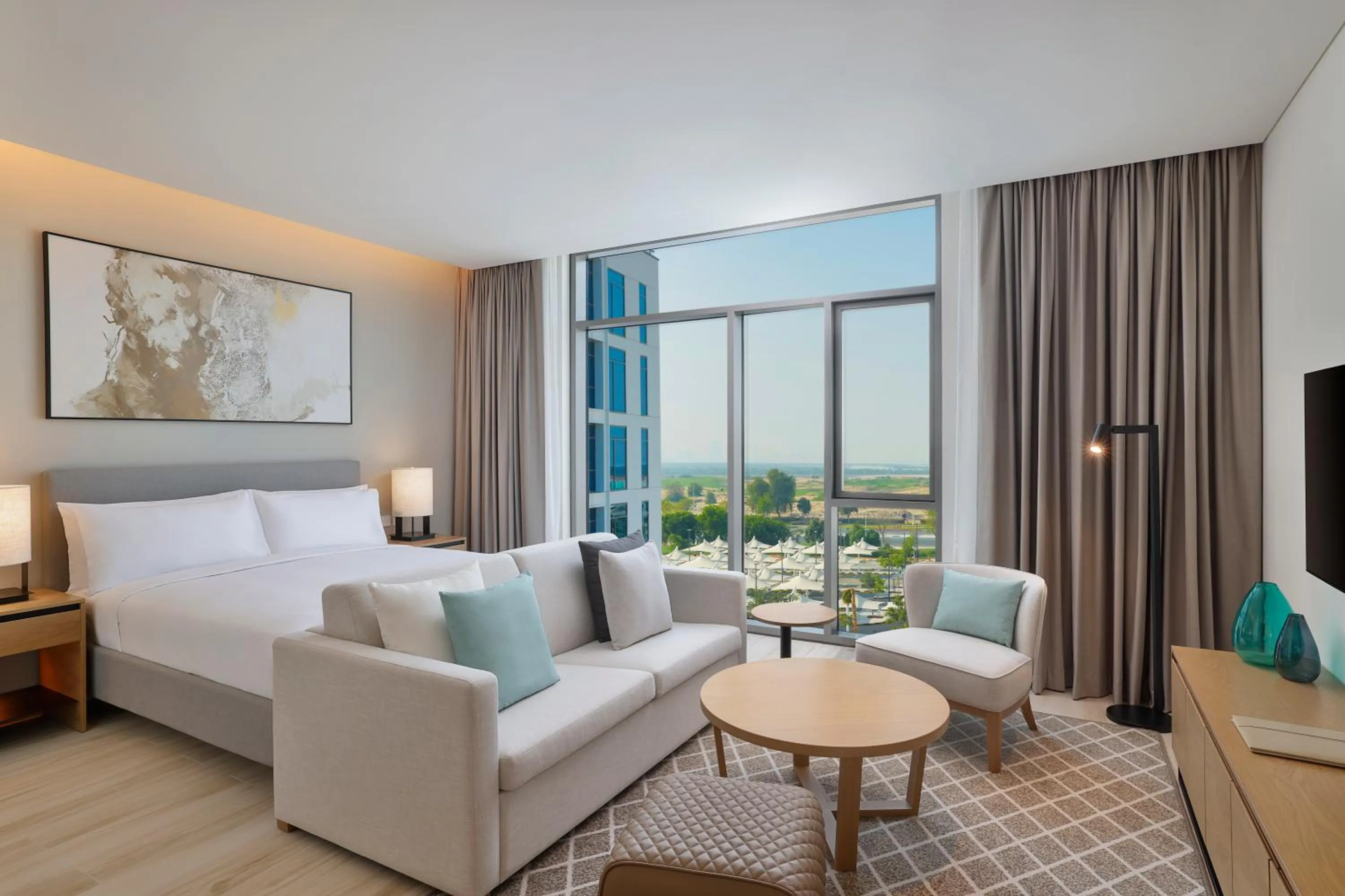 Living room in Doubletree By Hilton Abu Dhabi Yas Island Residences