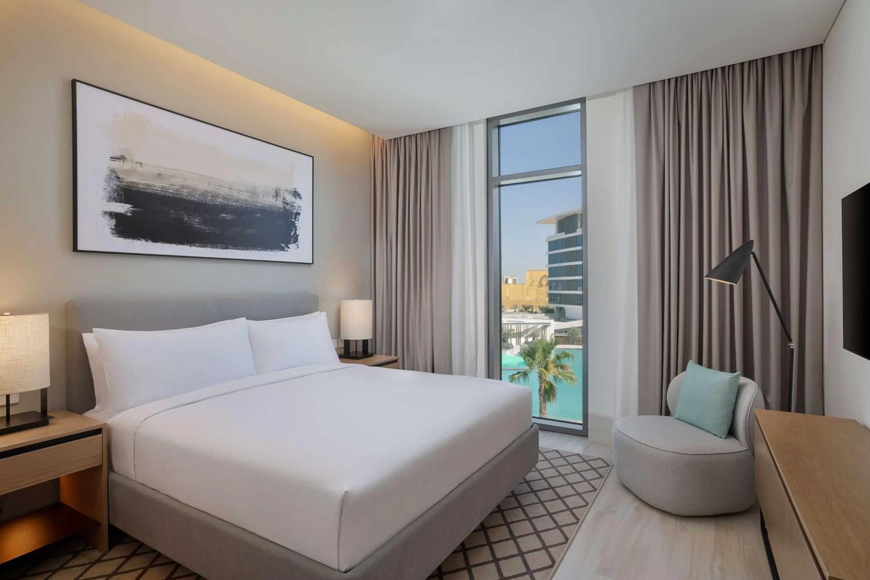 Bedroom, Bed in Doubletree By Hilton Abu Dhabi Yas Island Residences