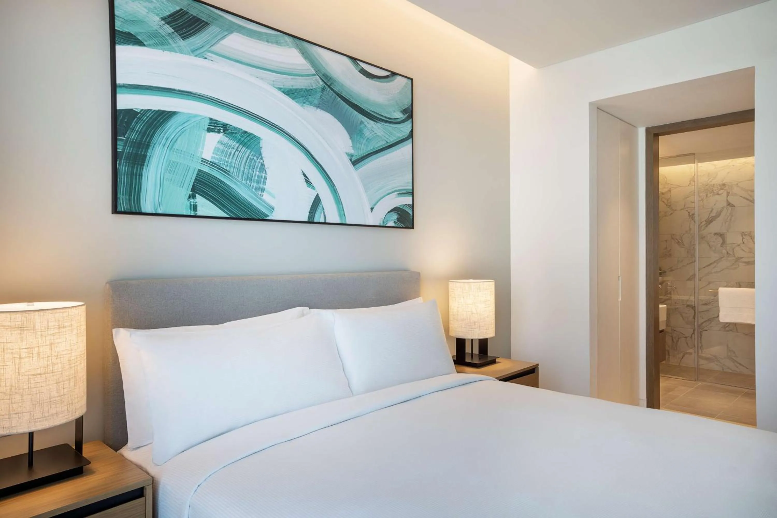 Bed in Doubletree By Hilton Abu Dhabi Yas Island Residences