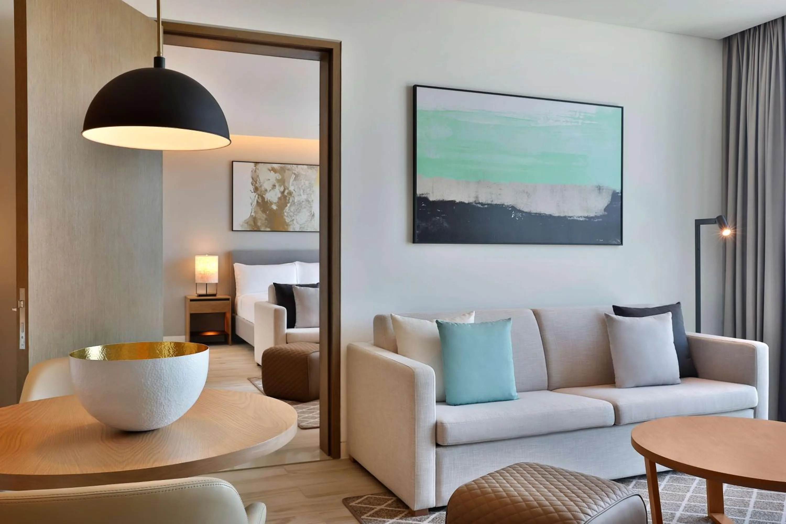 Living room in Doubletree By Hilton Abu Dhabi Yas Island Residences