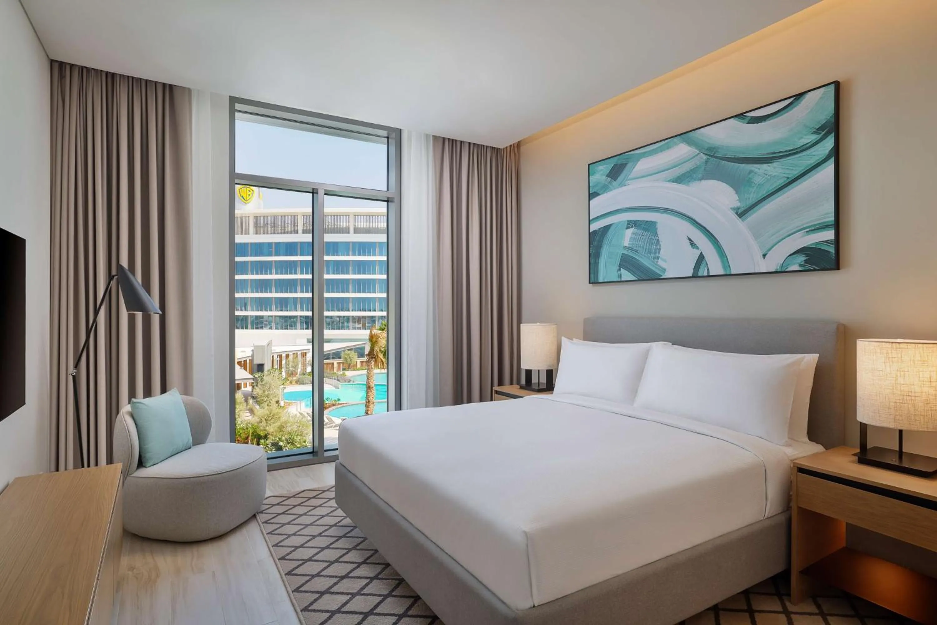 Bedroom, Bed in Doubletree By Hilton Abu Dhabi Yas Island Residences