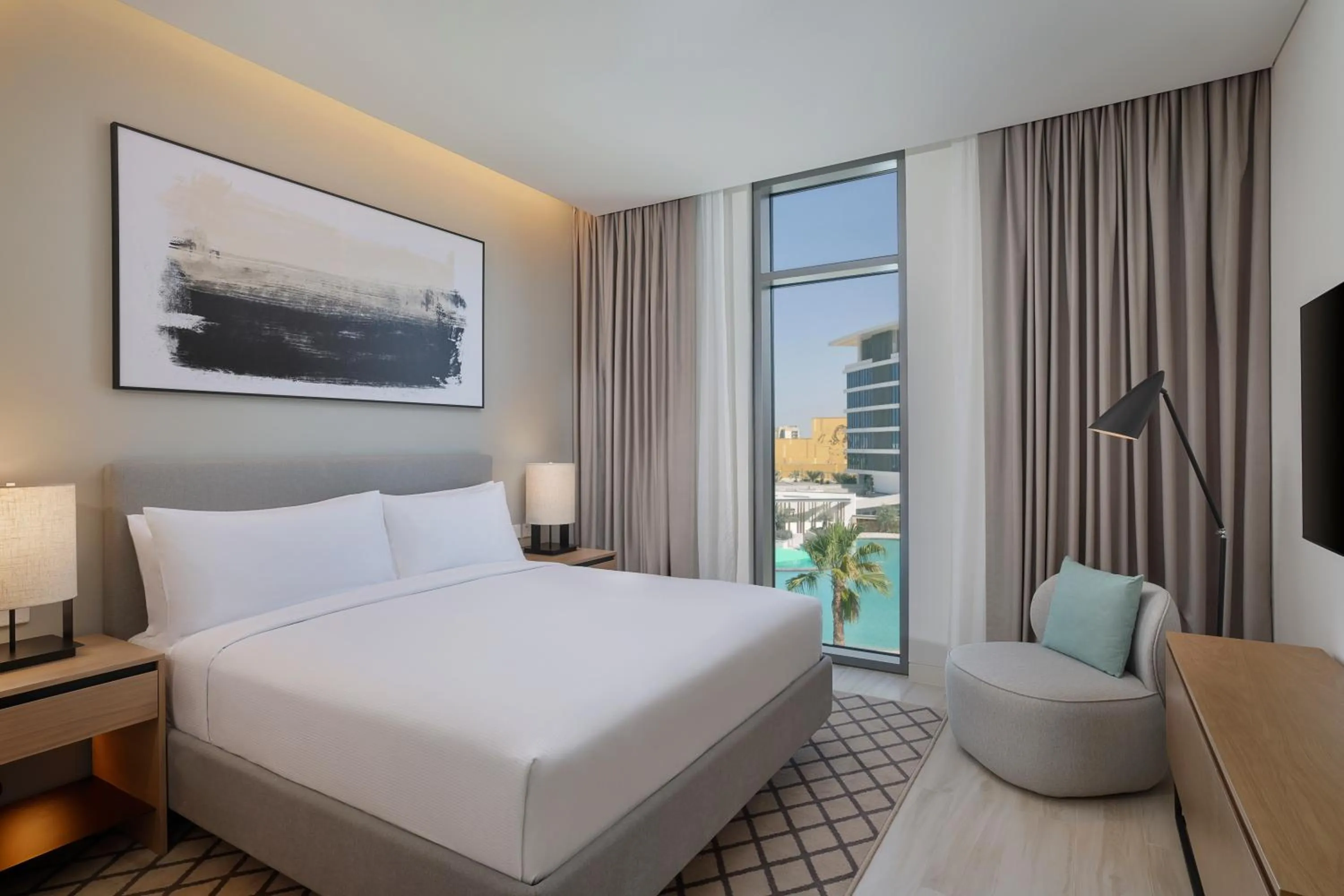Bedroom, Bed in Doubletree By Hilton Abu Dhabi Yas Island Residences