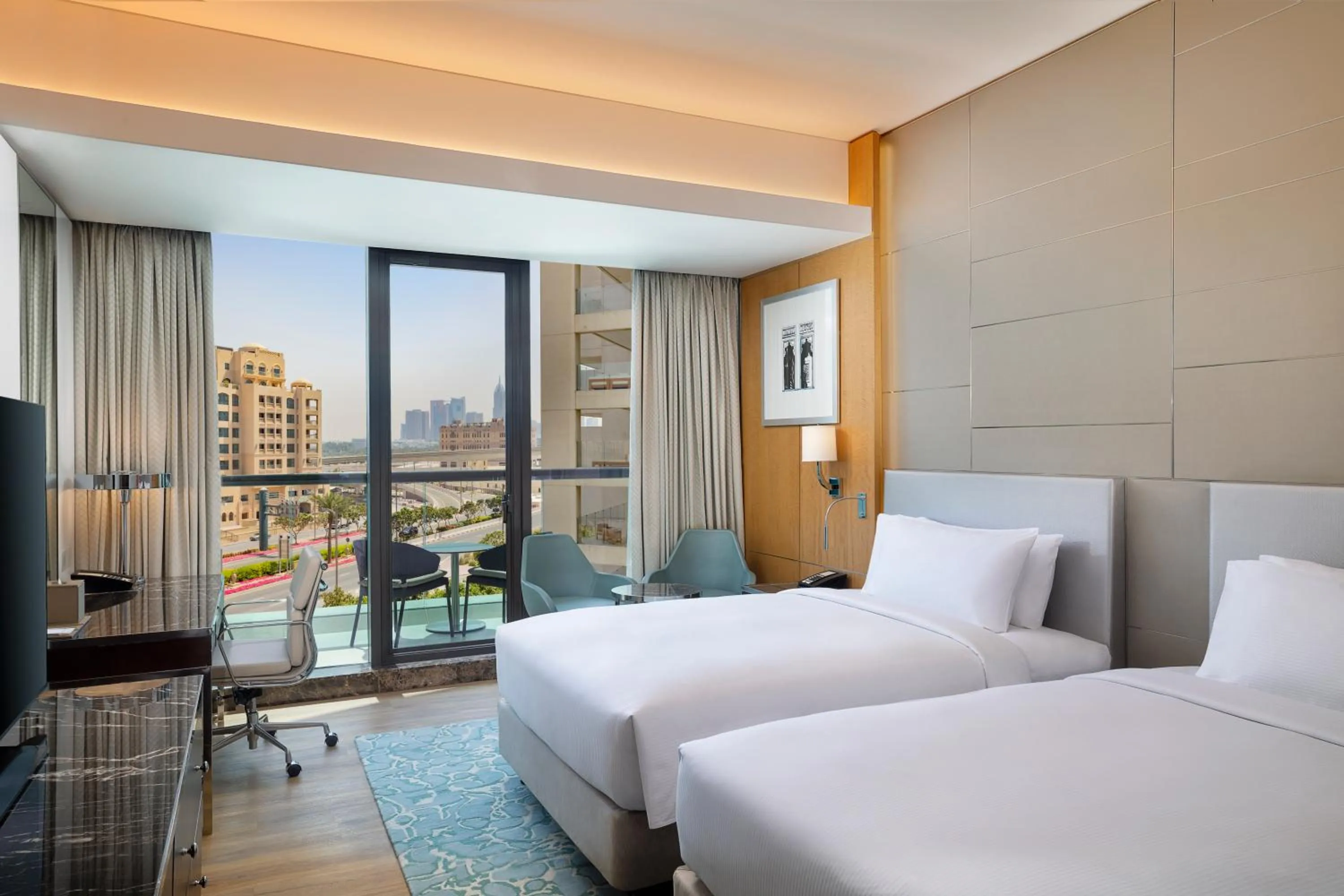 Bed in Hilton Dubai Palm Jumeirah