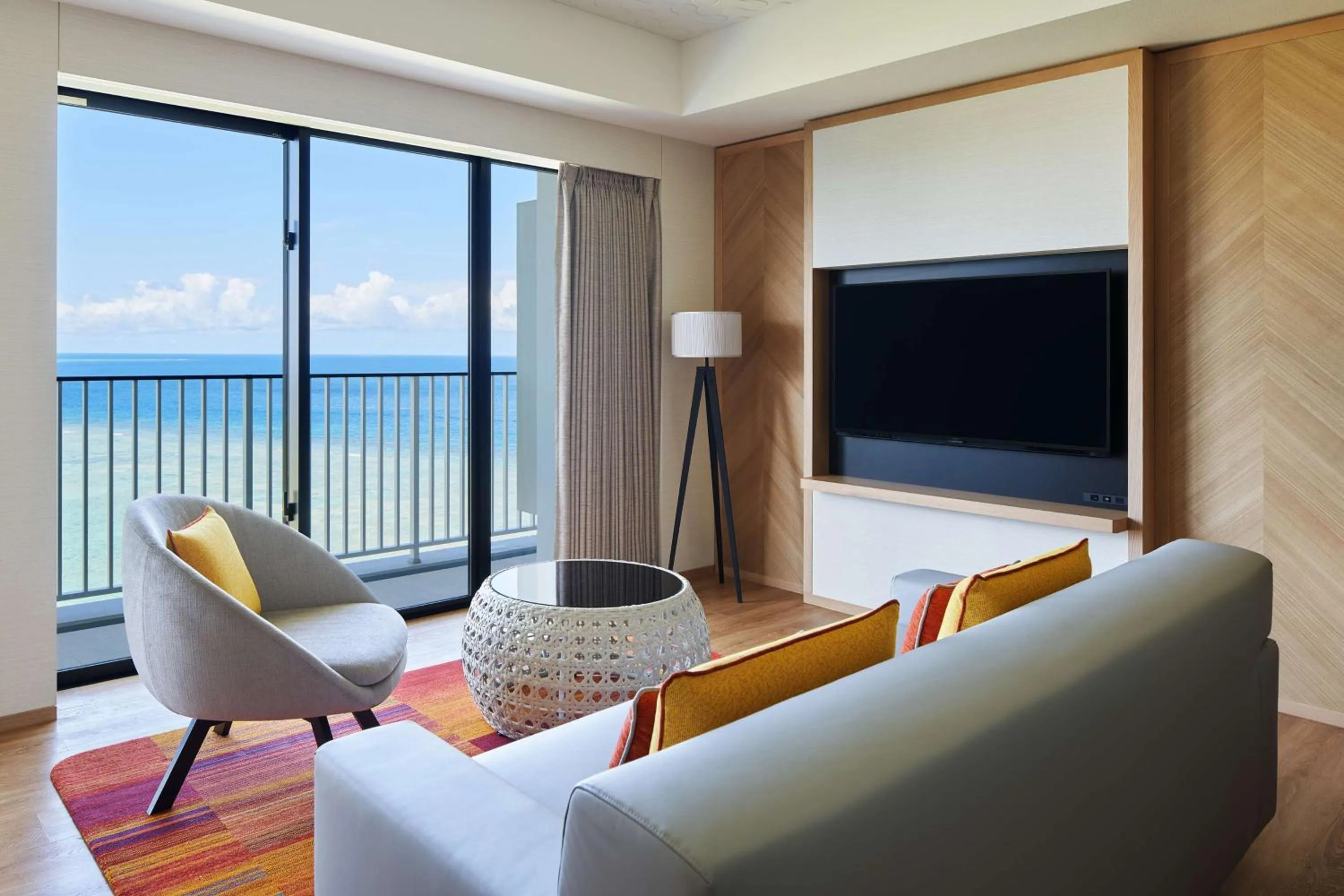 Living room in Hilton Club The Beach Resort Sesoko