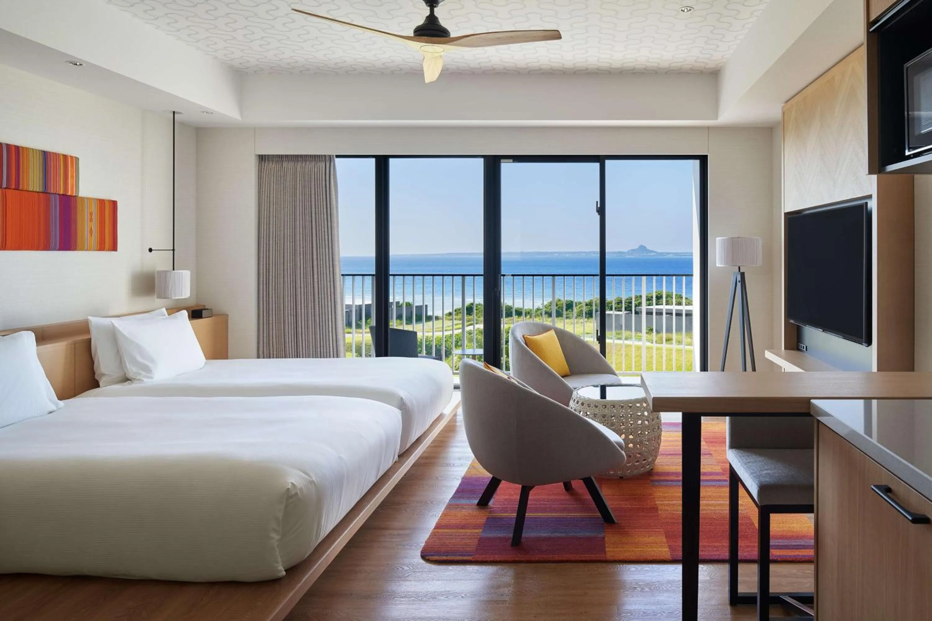 Bedroom, Bed in Hilton Club The Beach Resort Sesoko