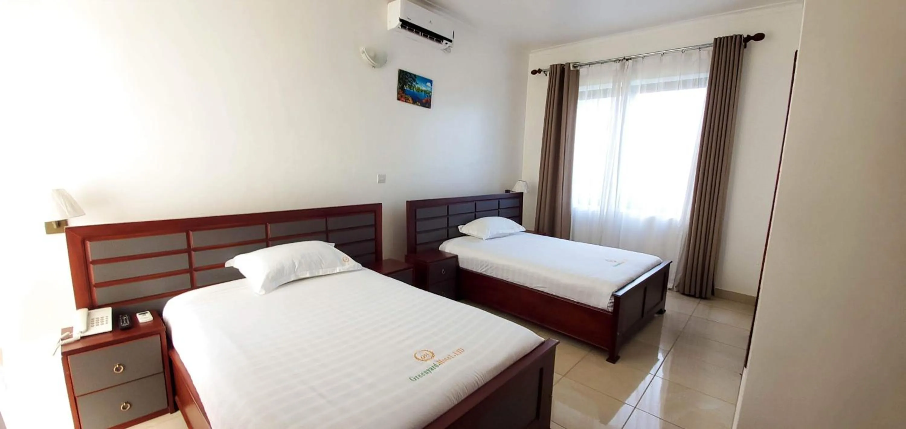 Bed in Greenyard Beach Hotel