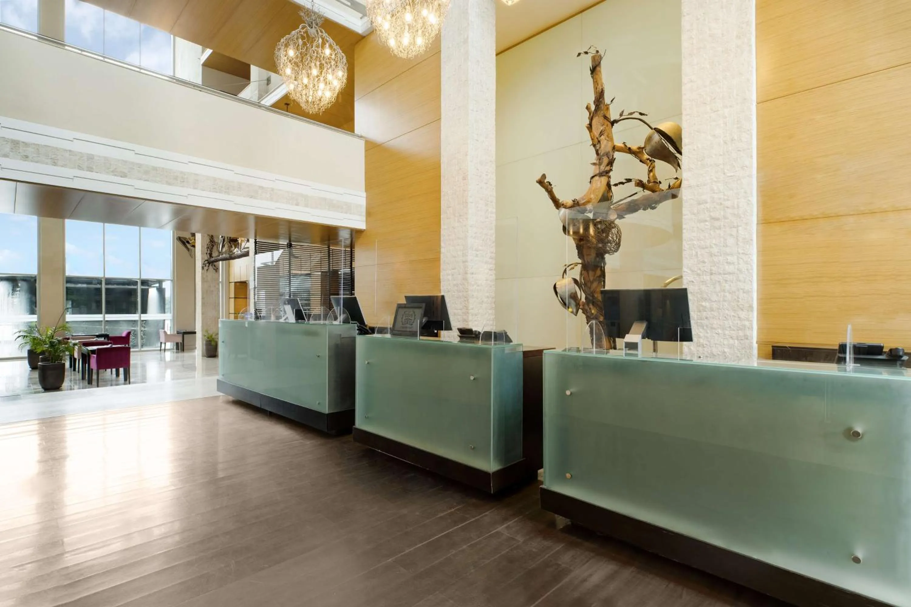 Lobby or reception in Radisson Blu Anchorage Hotel