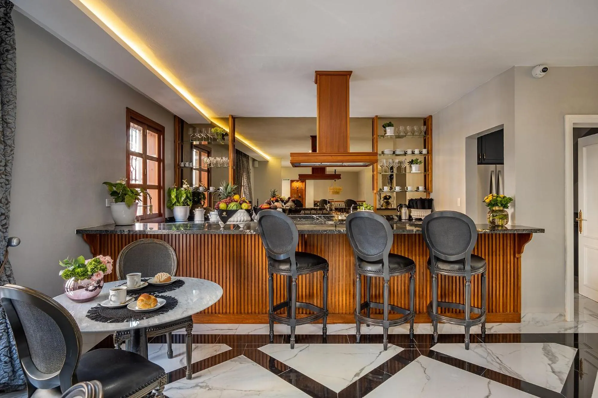 Seating area in Hotel Casa Arum