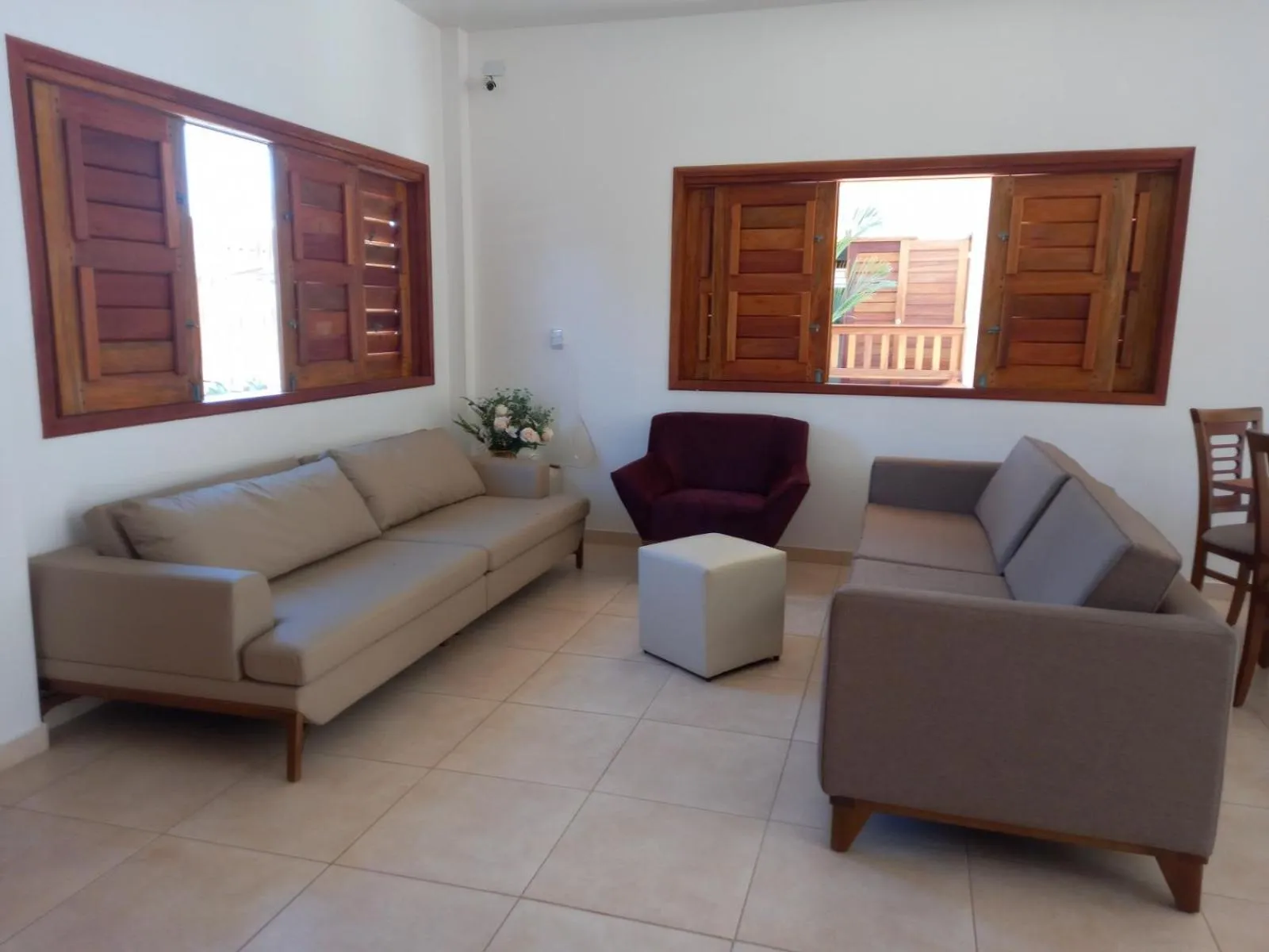 Living room in Pousada Brisas