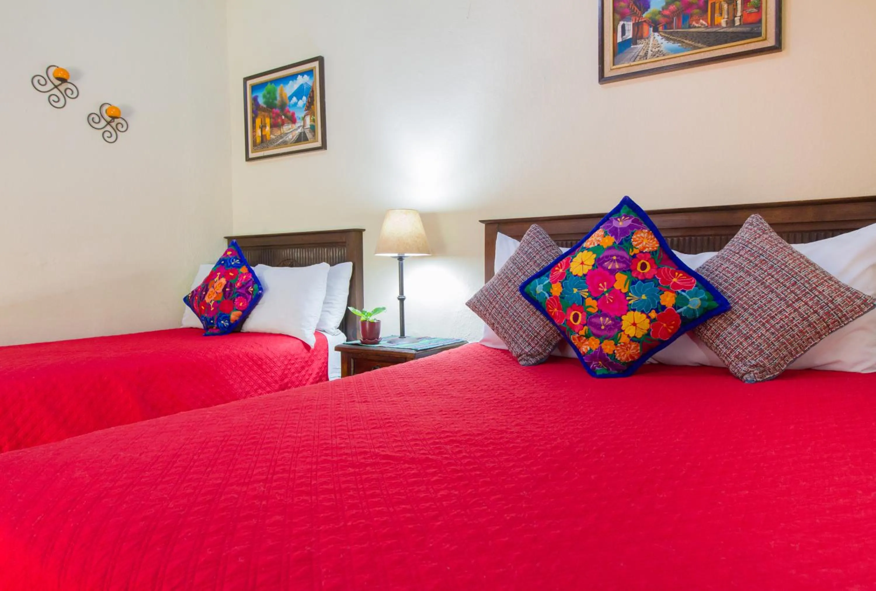 Bedroom, Bed in Hostal Antigua