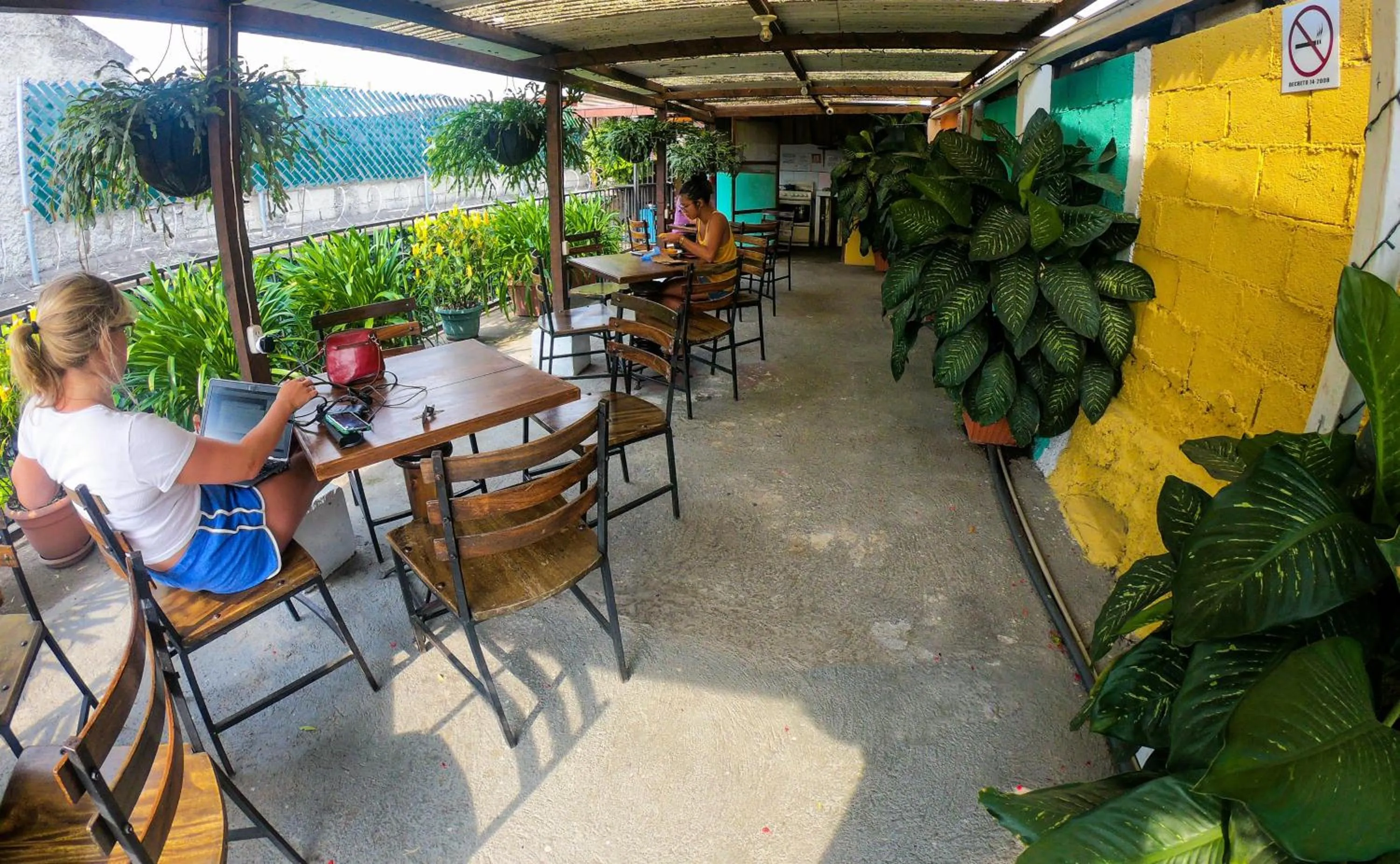 Balcony/Terrace in Hostal Antigua