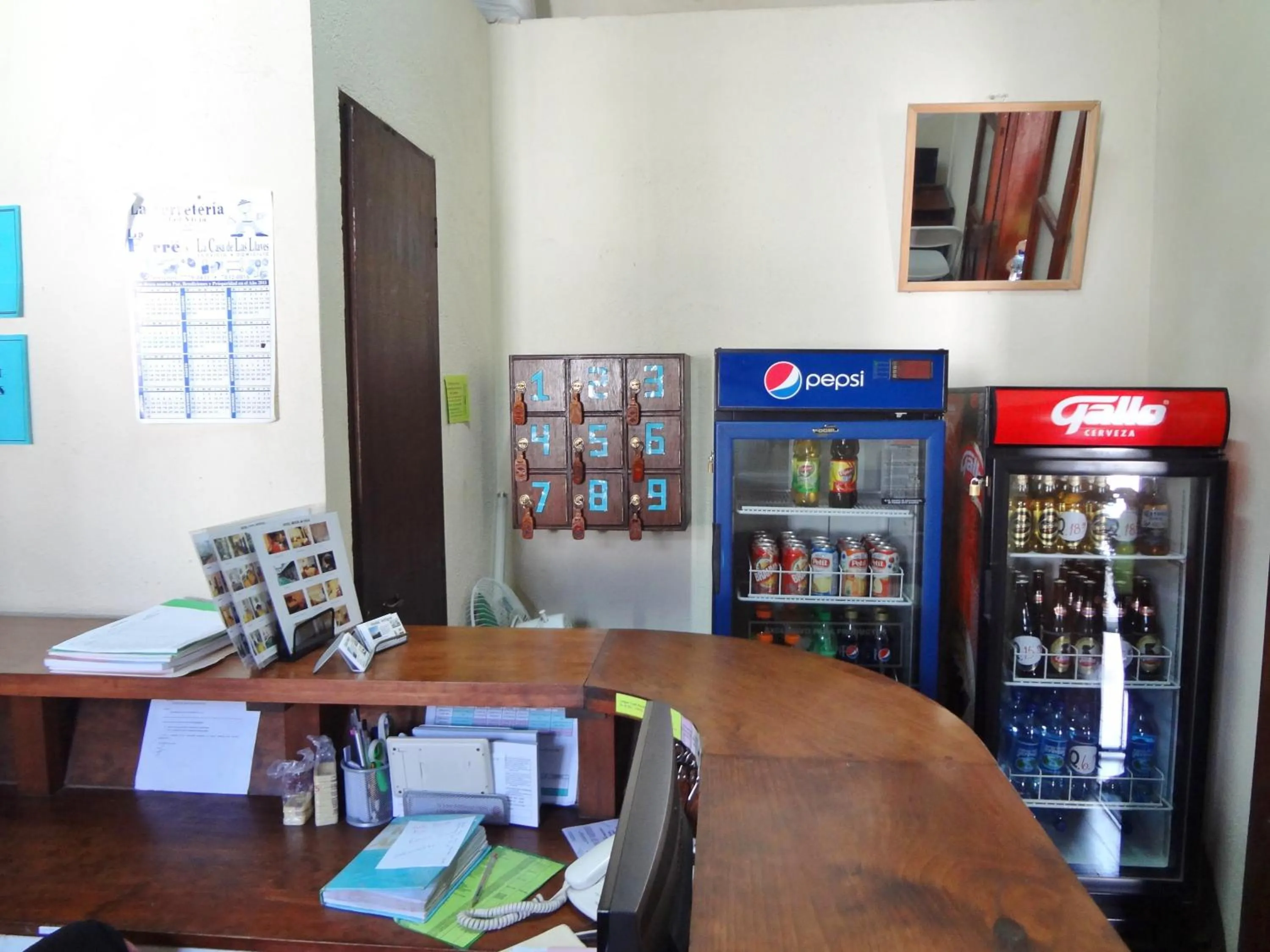 Lobby or reception in Hostal Antigua