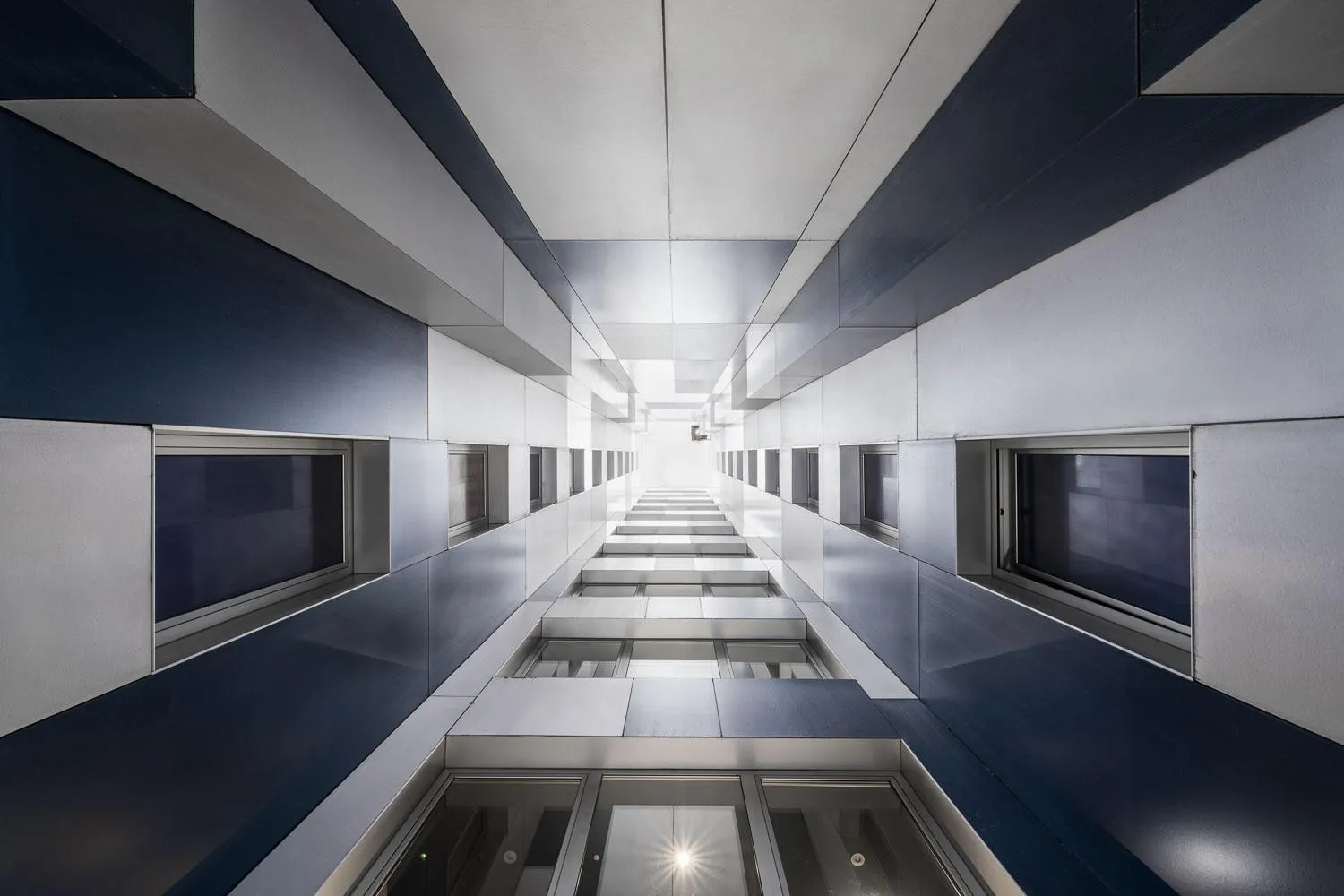 Inner courtyard view in Eurostars Blue Coruña