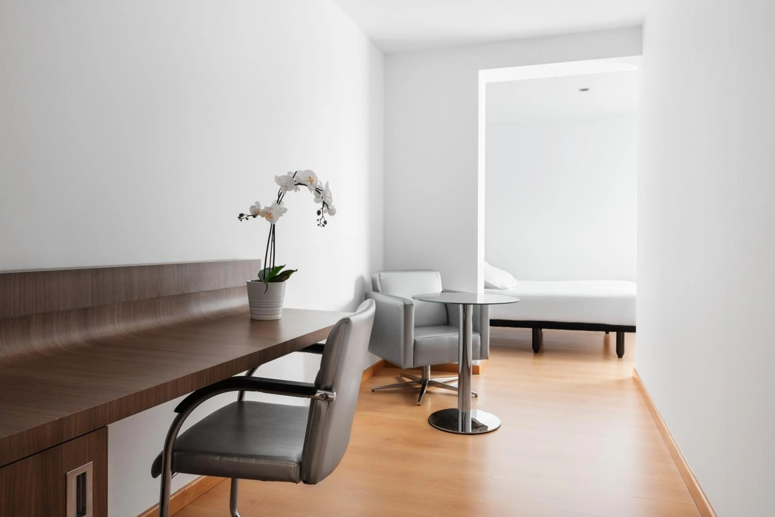 Bed in Eurostars Blue Coruña