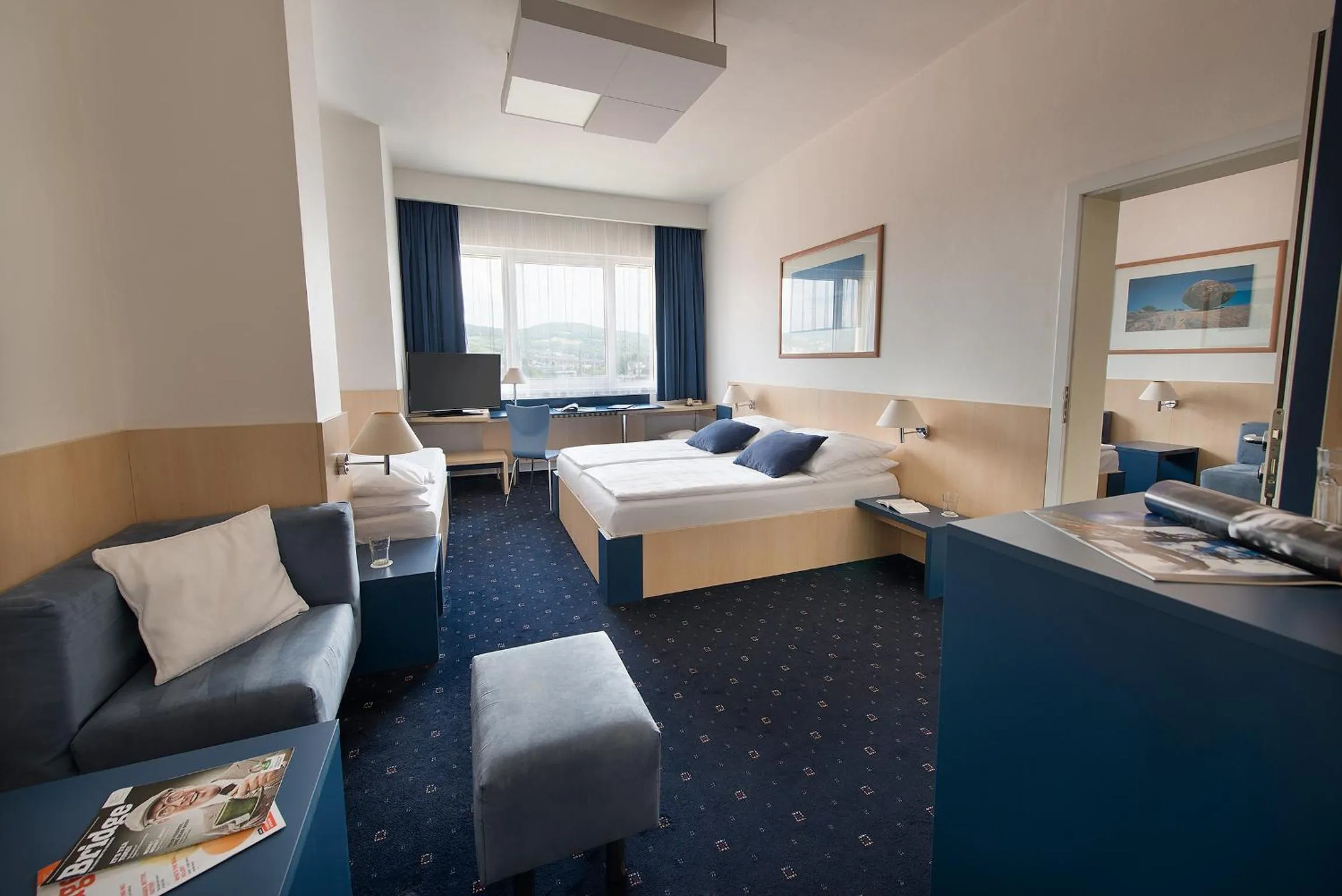 Photo of the whole room, Bed in Hotel Grand Litava Beroun