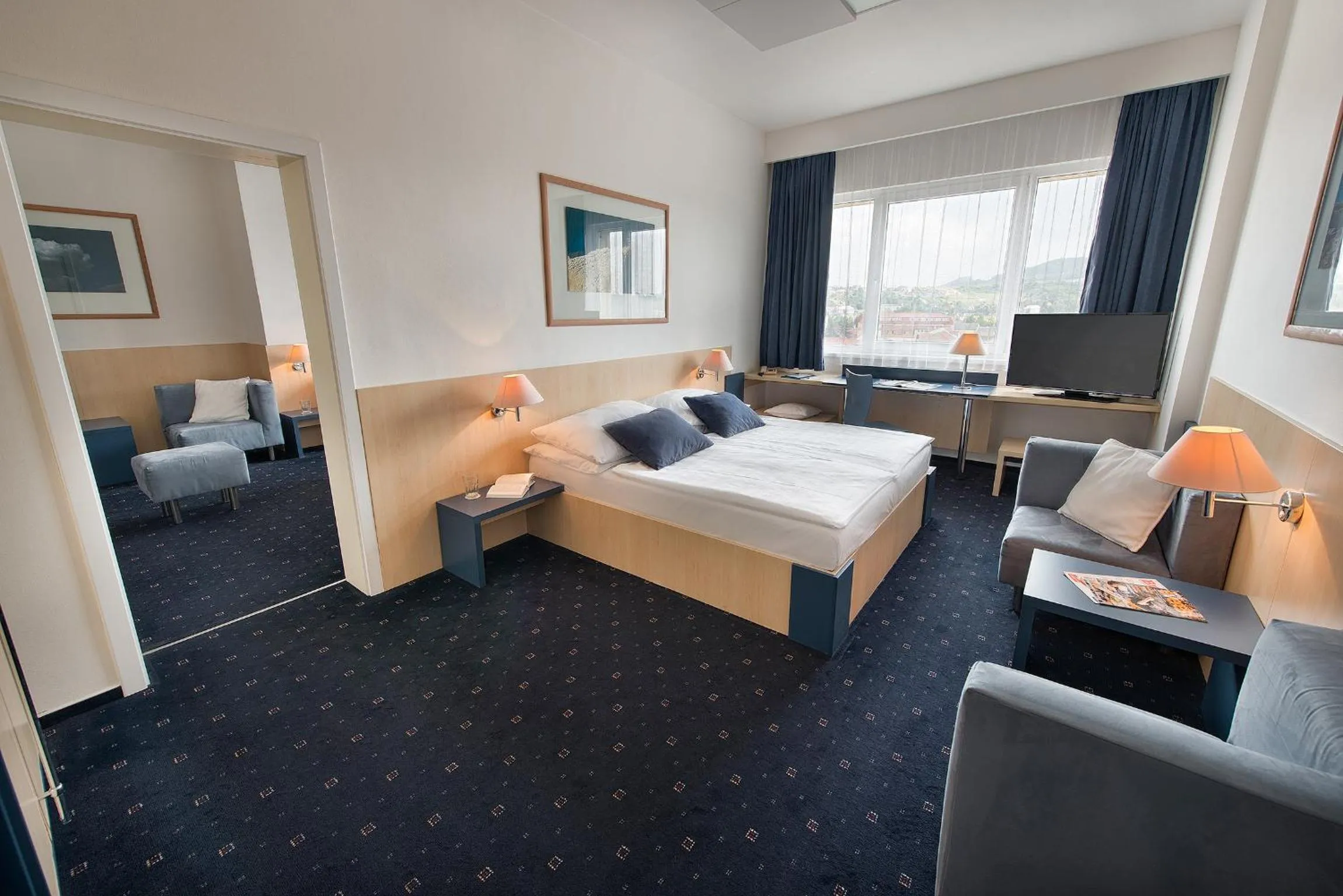 Photo of the whole room, Bed in Hotel Grand Litava Beroun