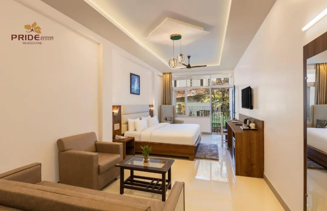 Bed in Pride Ashiyana Resort Mussoorie
