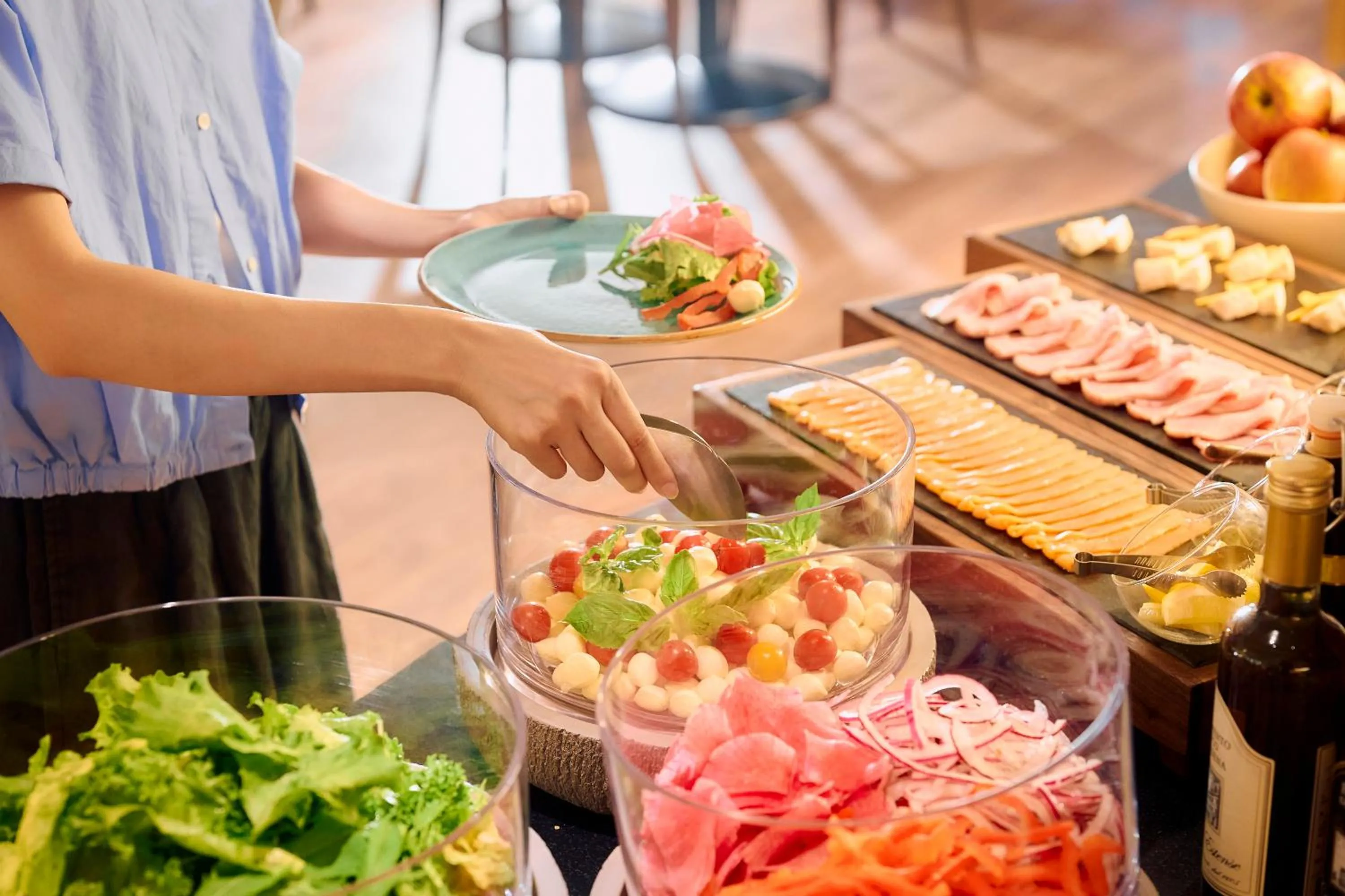 Buffet breakfast in Hotel Grand Bach Kyoto Select