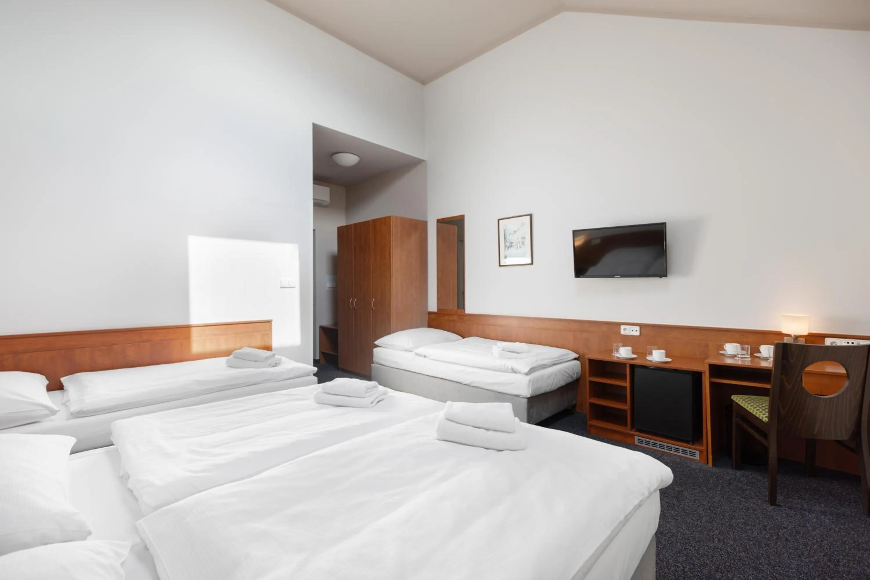 Bed in Hotel Beránek