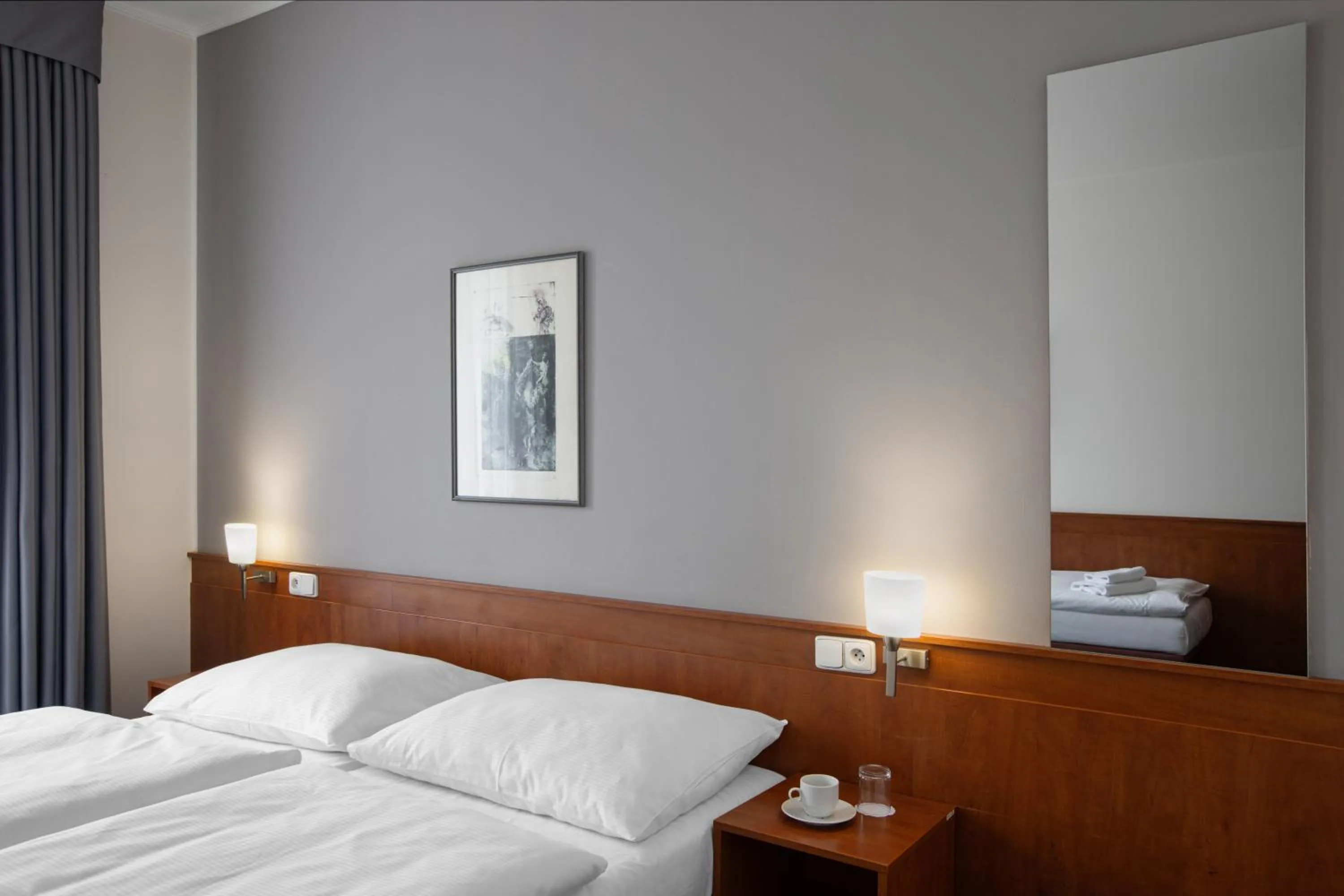 Bed in Hotel Beránek