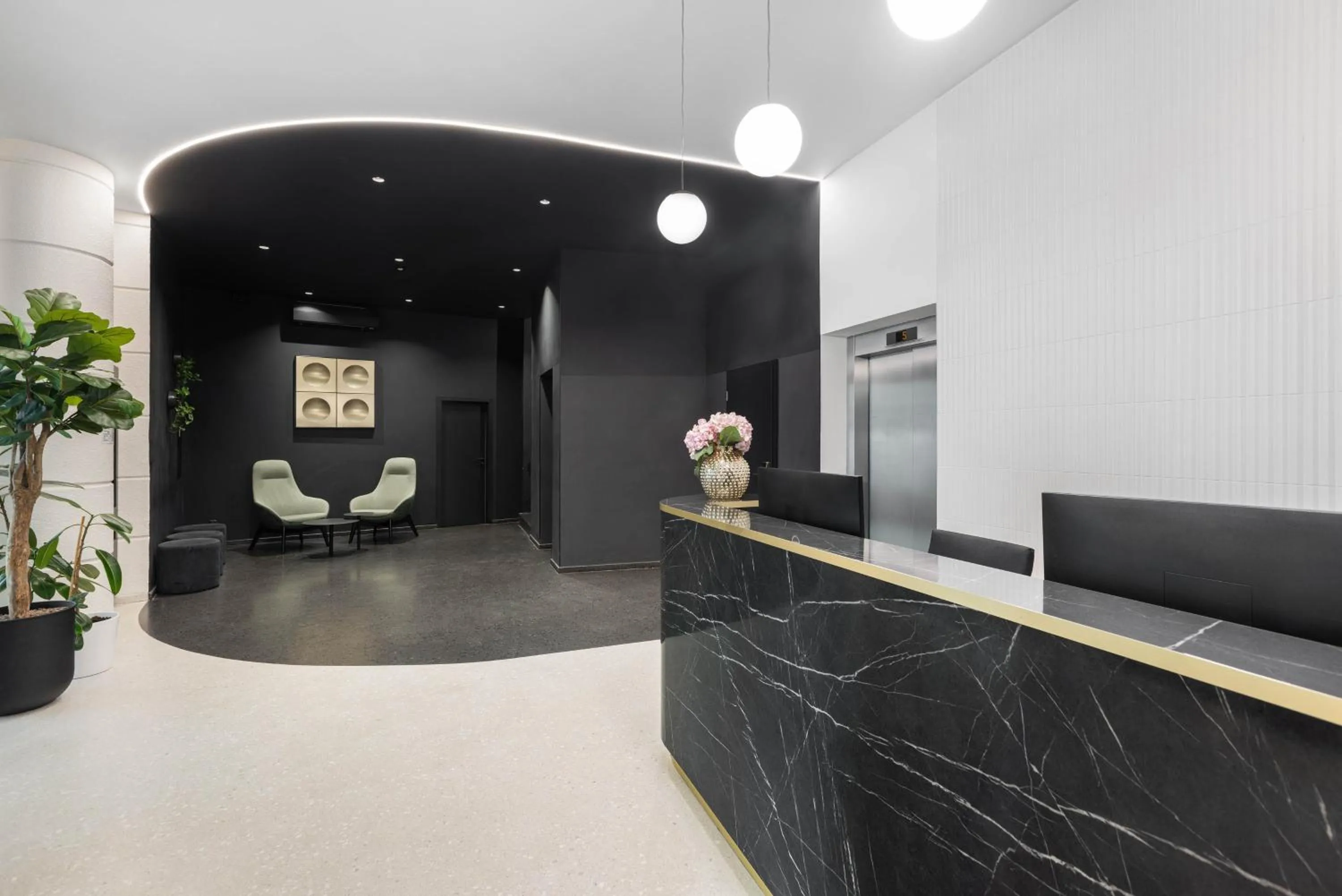 Lobby or reception in Hotel Beránek