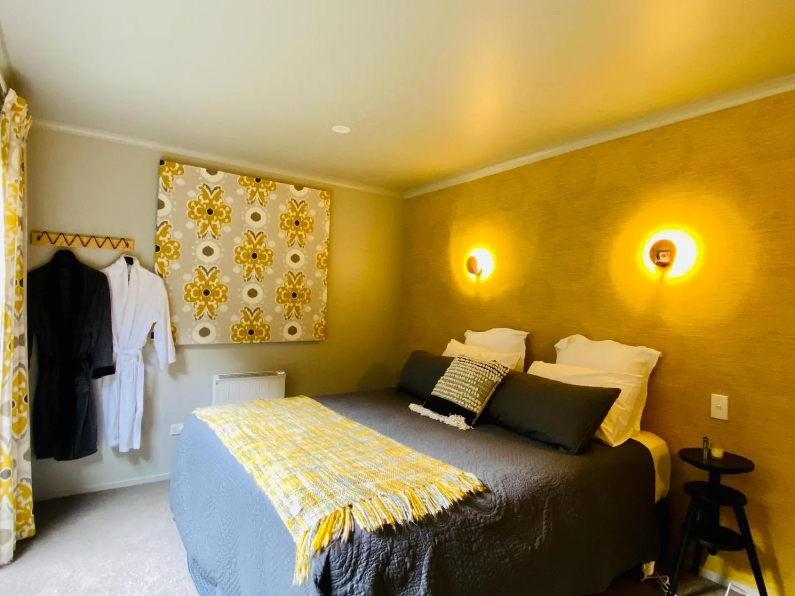 Bed in Tongariro Suites